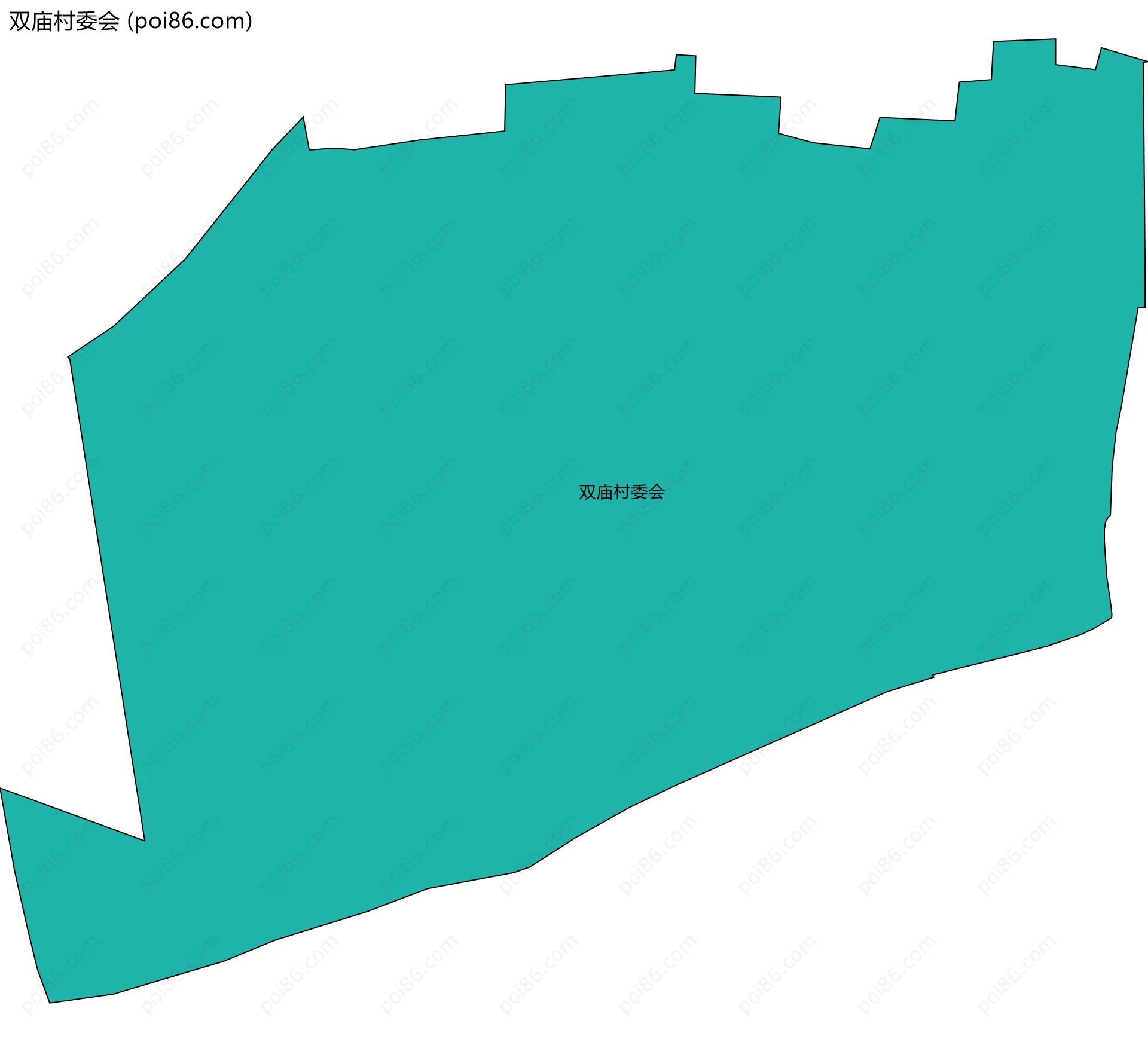 双庙村委会边界地图