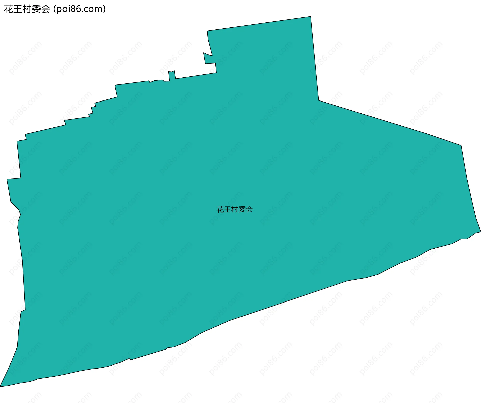 花王村委会边界地图