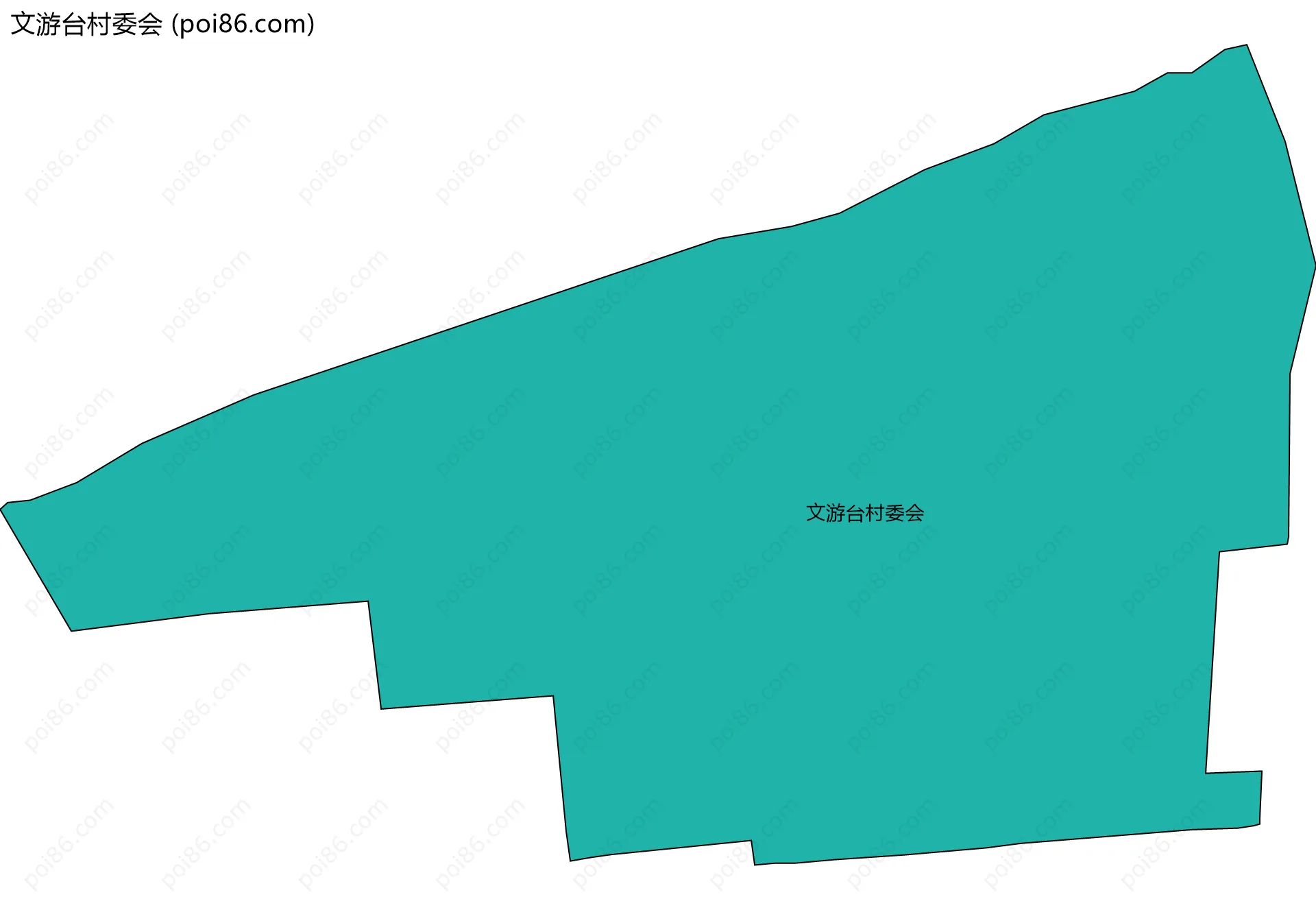 文游台村委会边界地图