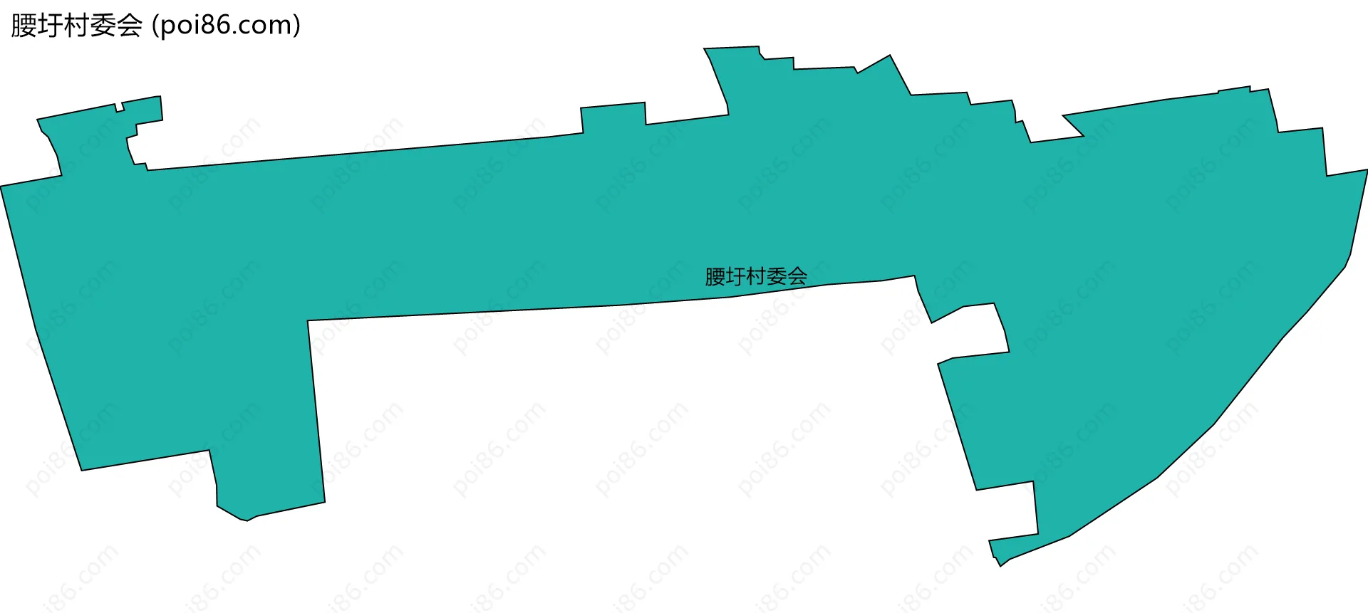 腰圩村委会边界地图