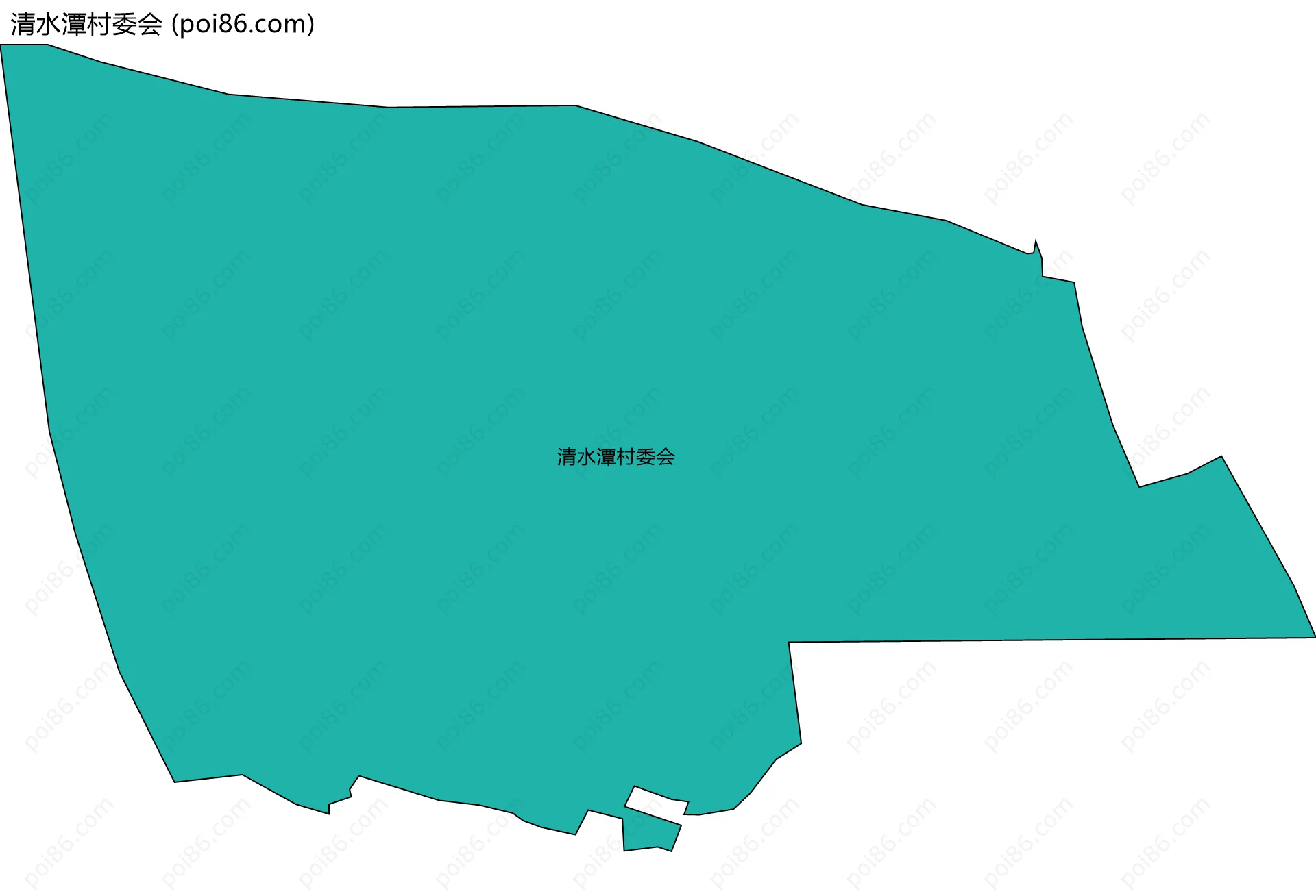 清水潭村委会边界地图