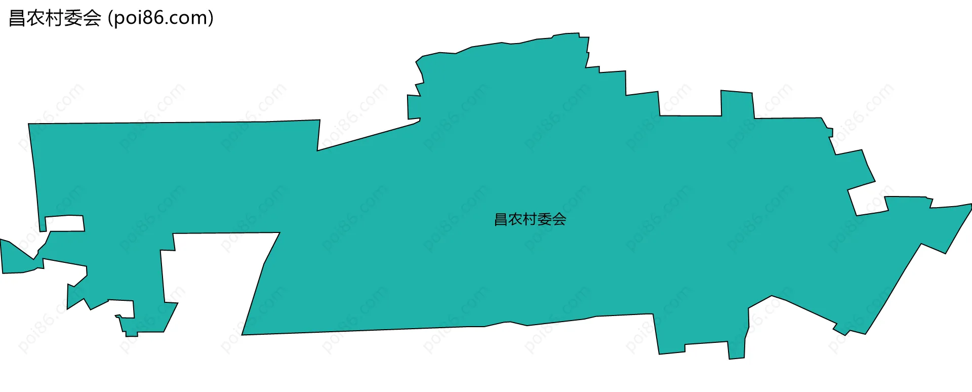 昌农村委会边界地图