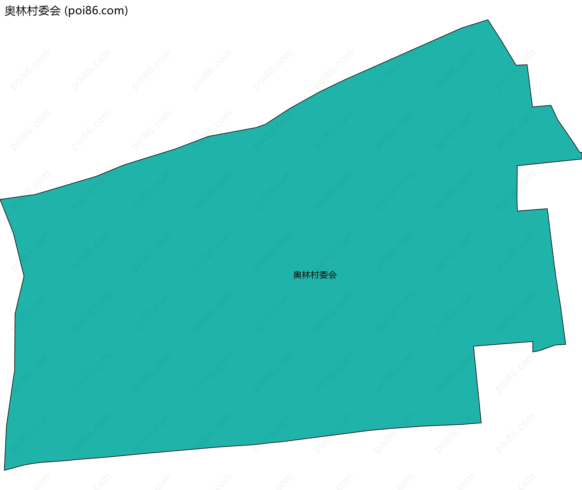 奥林村委会边界地图