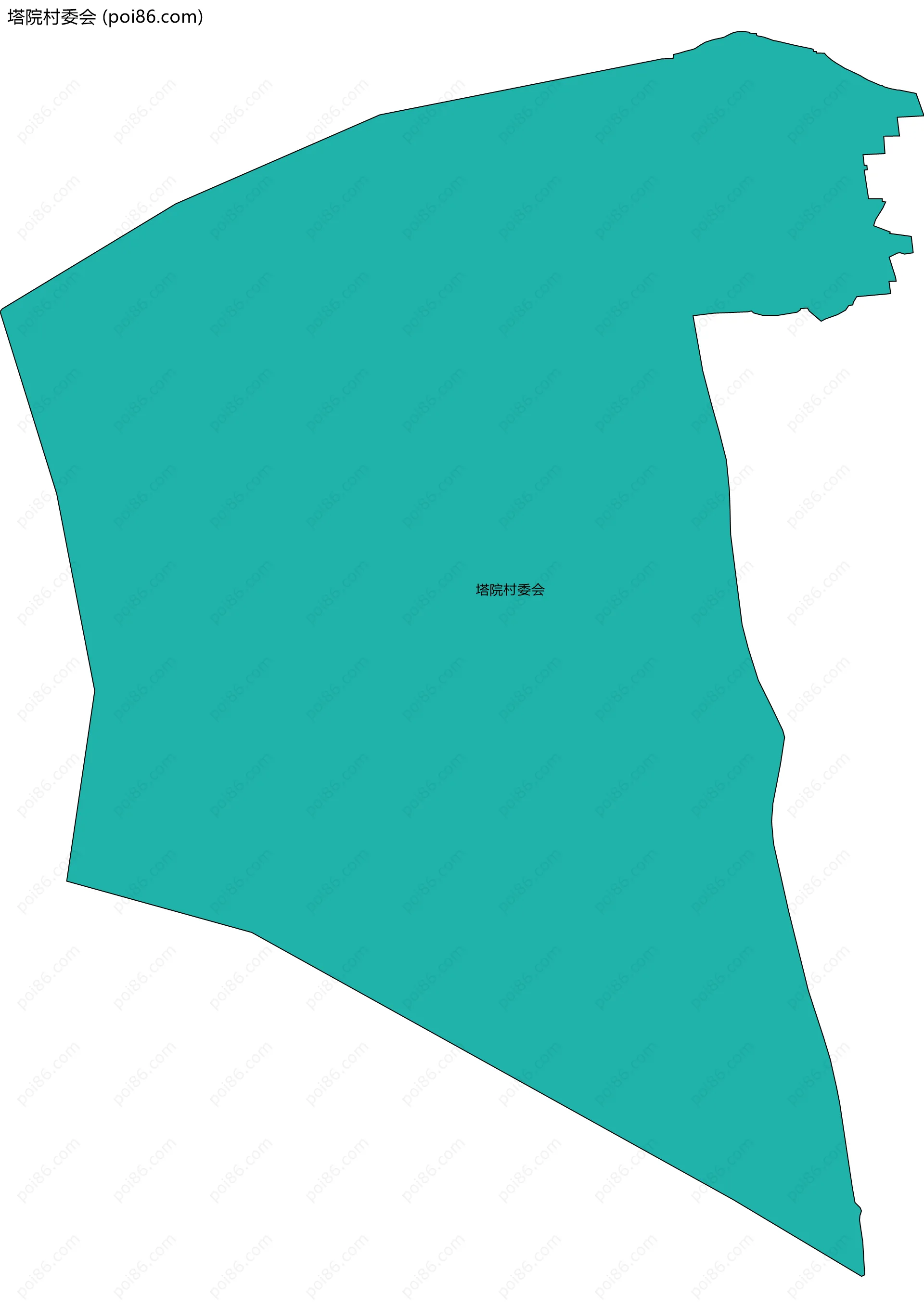 塔院村委会边界地图