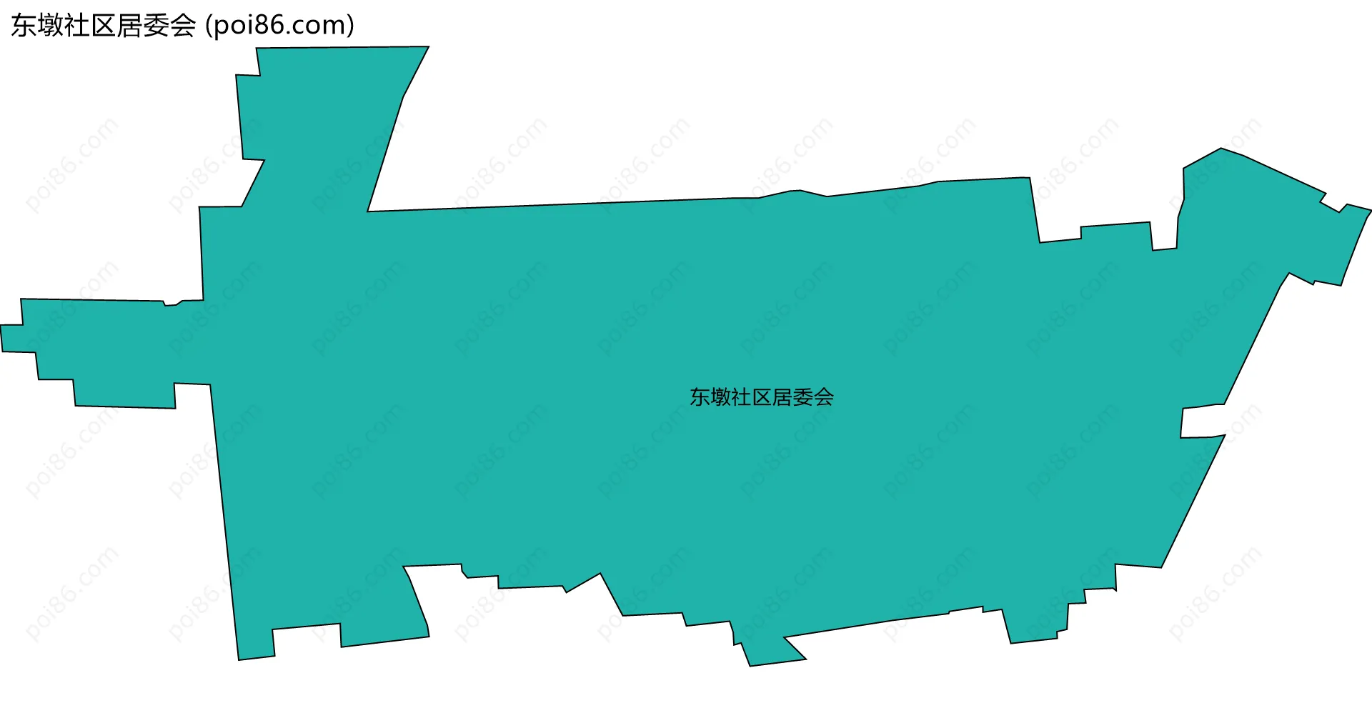 东墩社区居委会边界地图