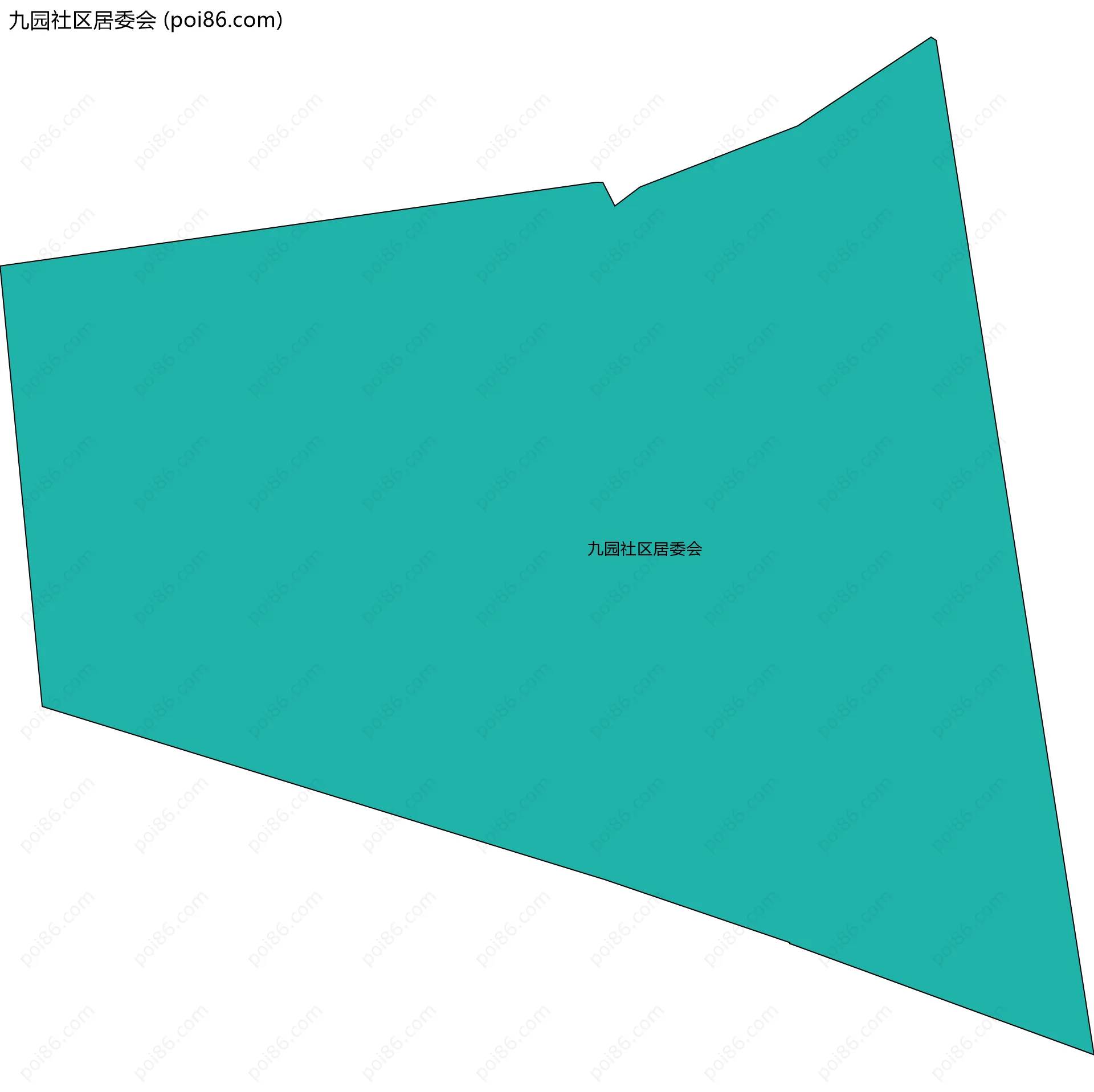 九园社区居委会边界地图