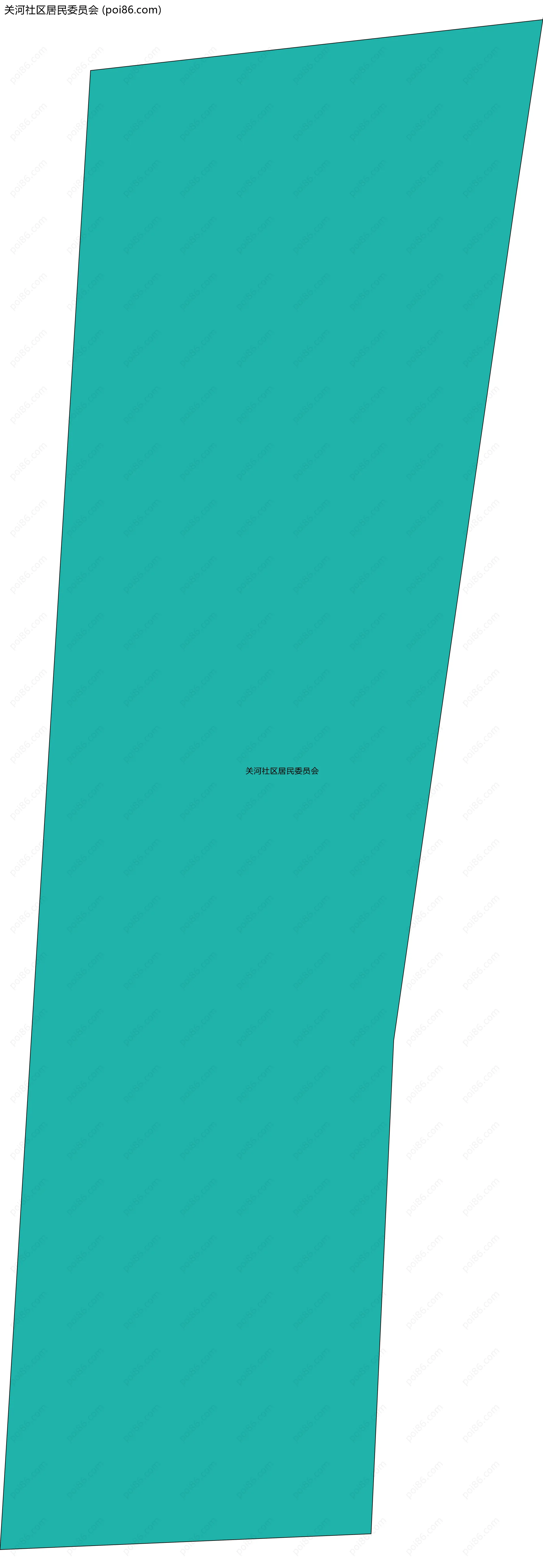 关河社区居民委员会边界地图