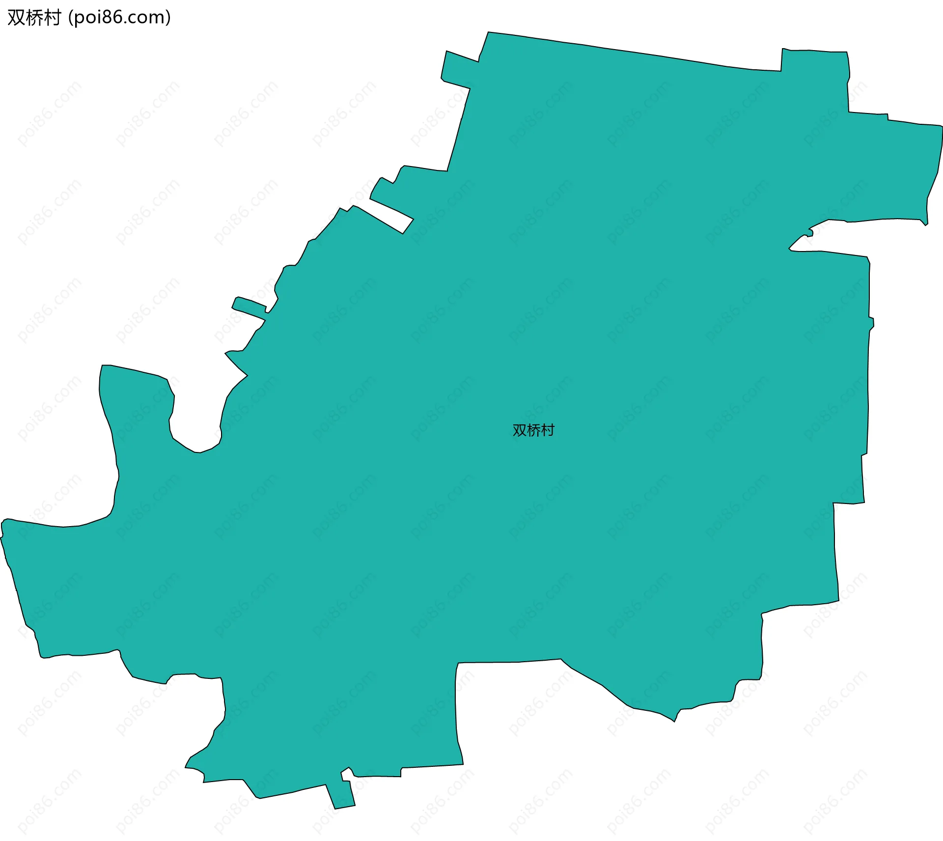 双桥村边界地图