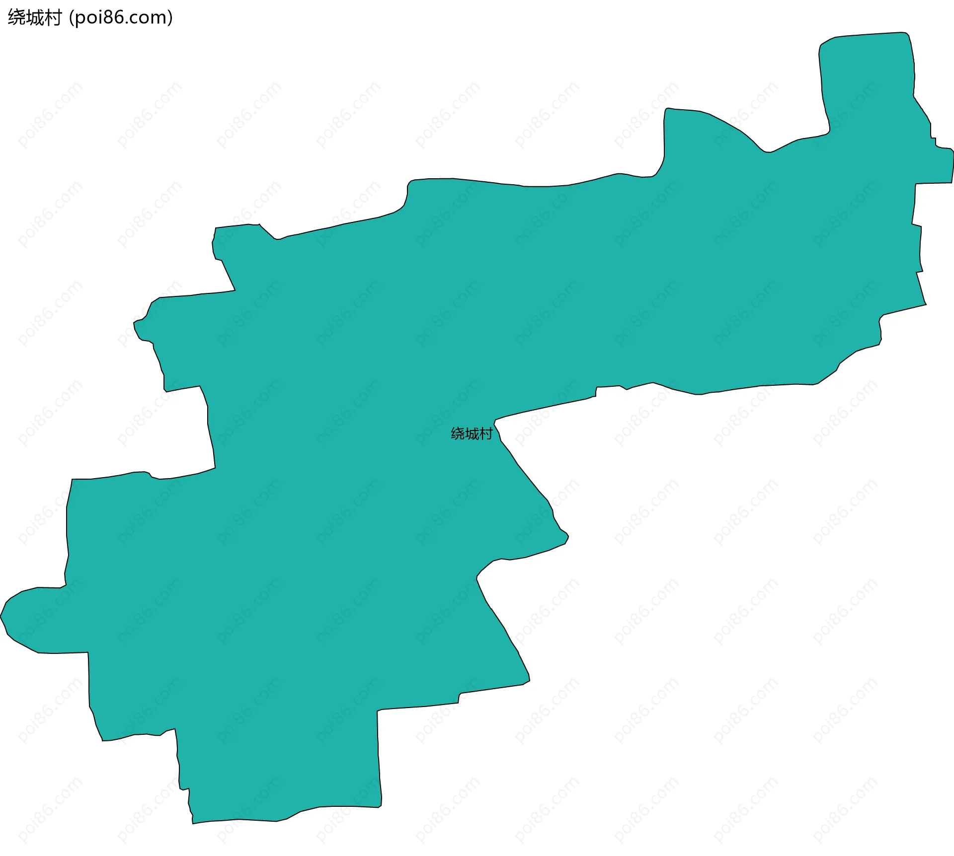 绕城村边界地图