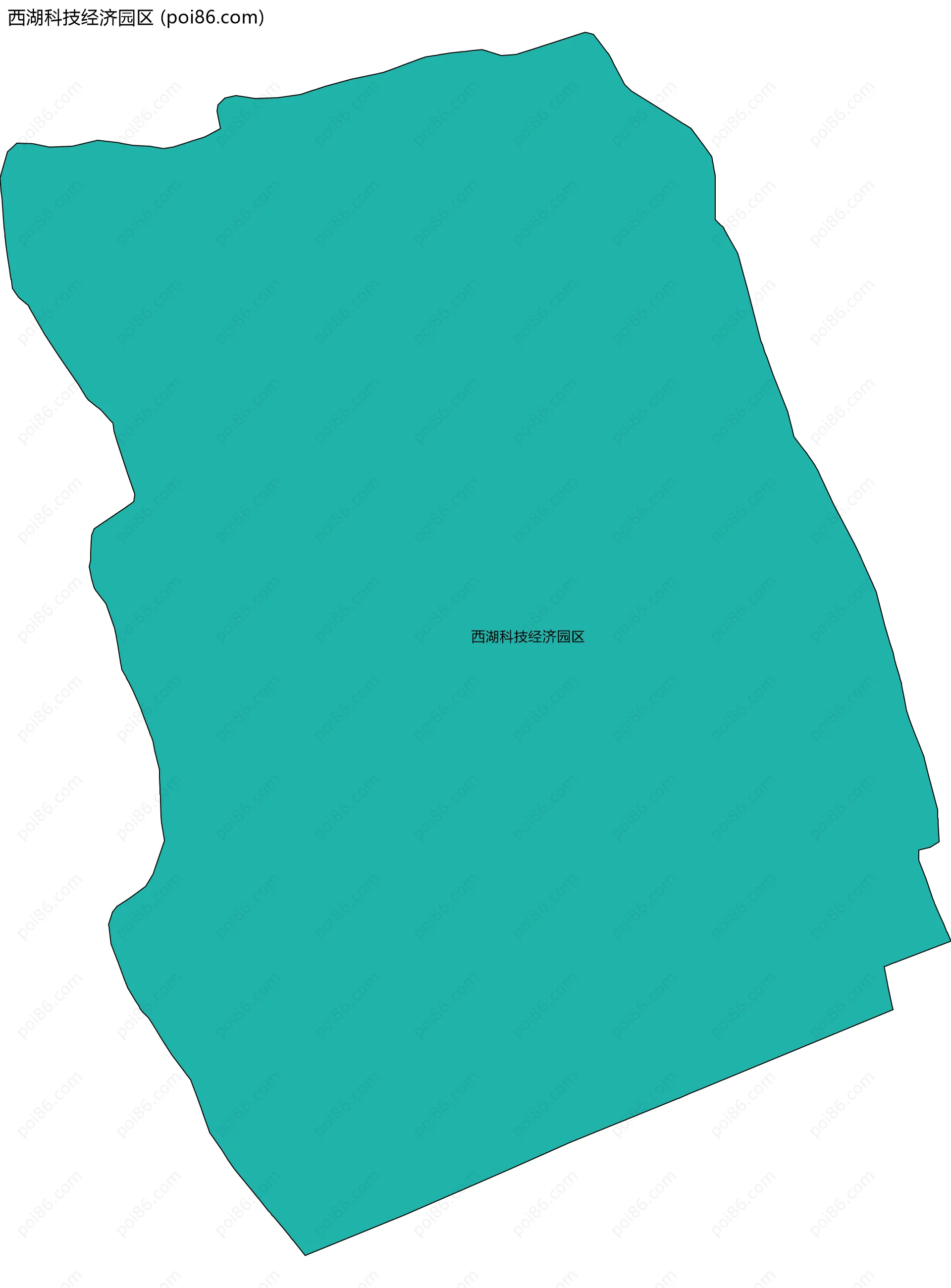 西湖科技经济园区边界地图