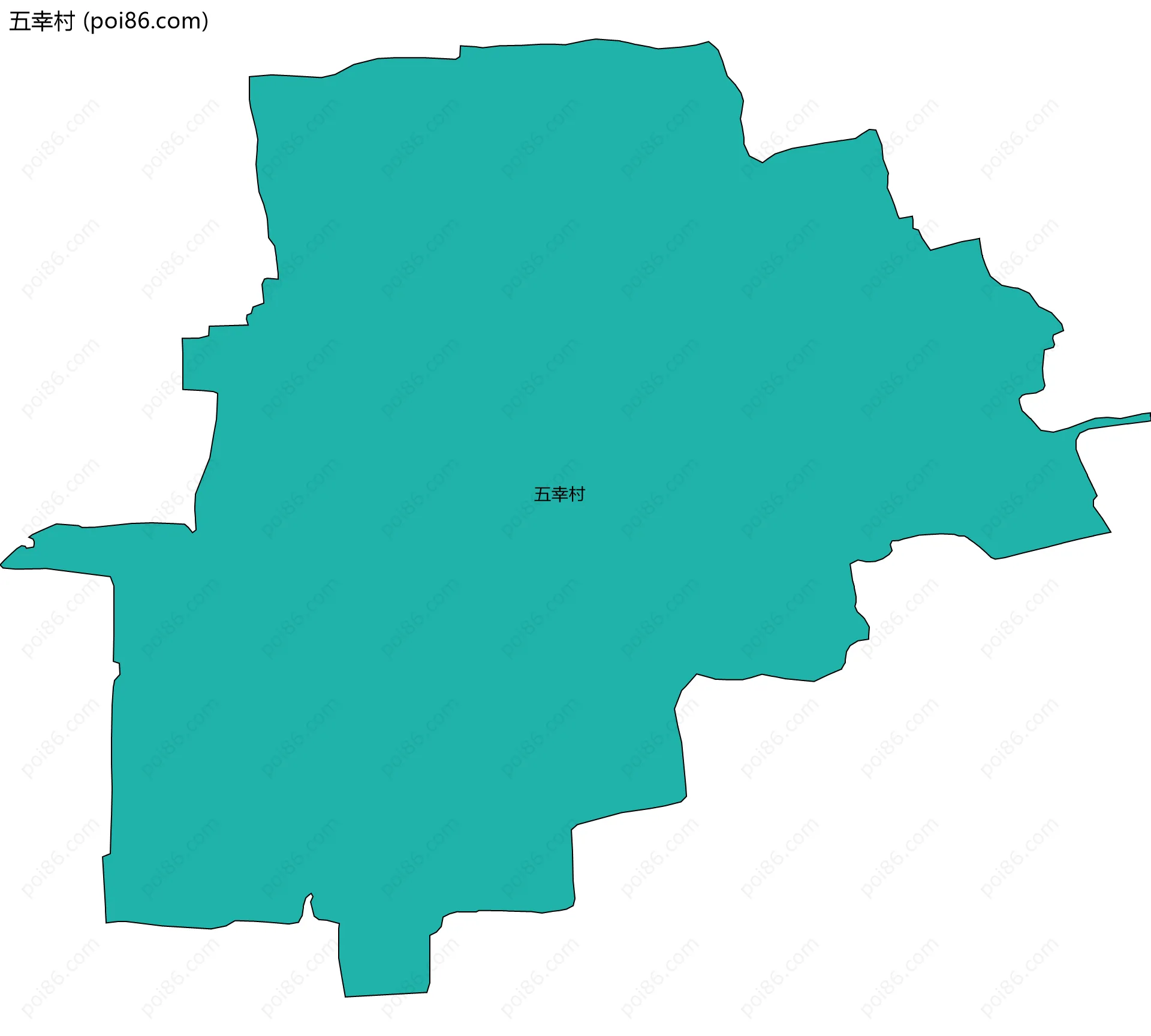 五幸村边界地图