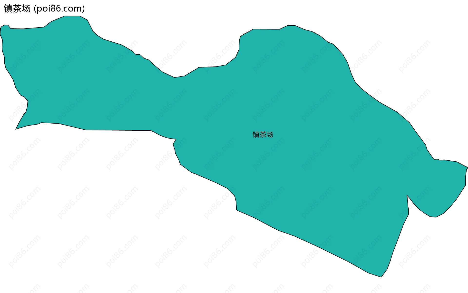 镇茶场边界地图