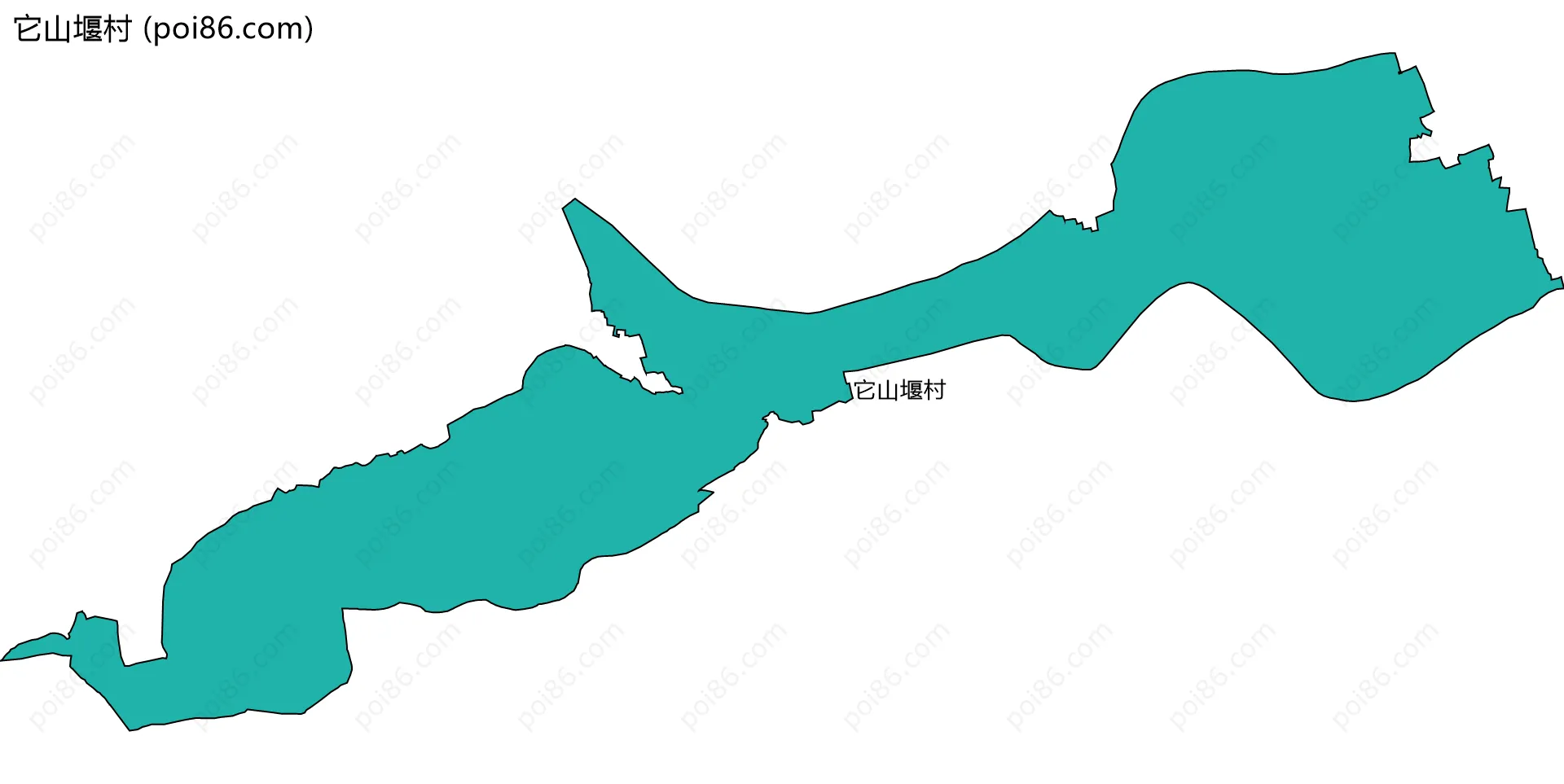 它山堰村边界地图