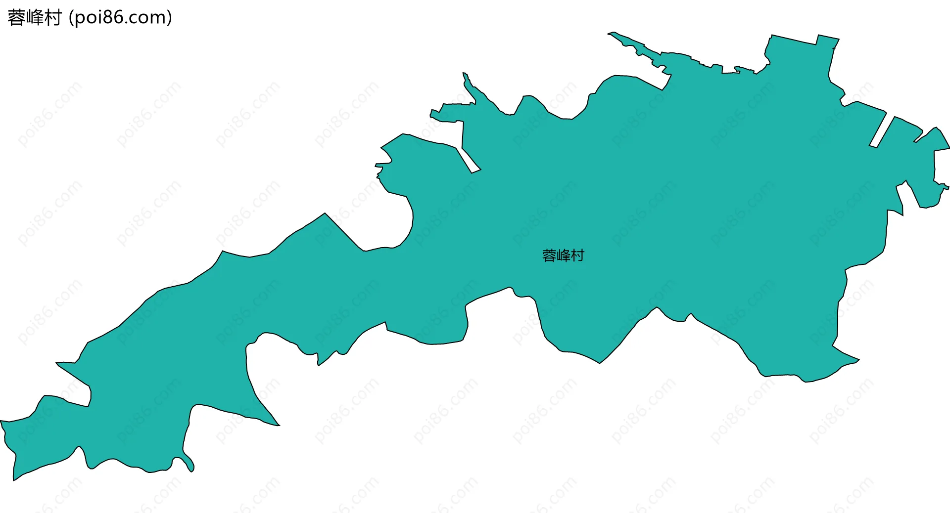 蓉峰村边界地图