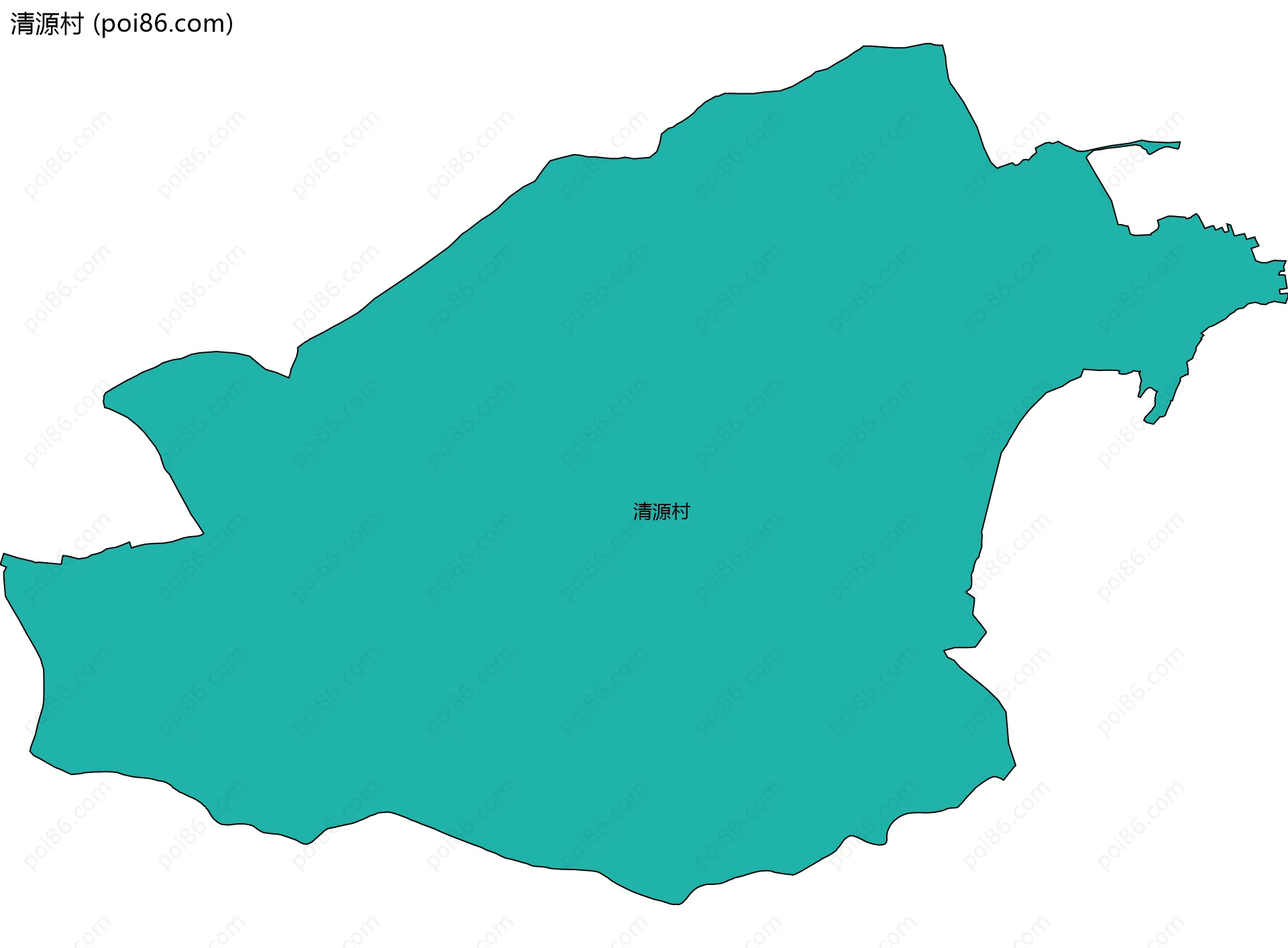 清源村边界地图