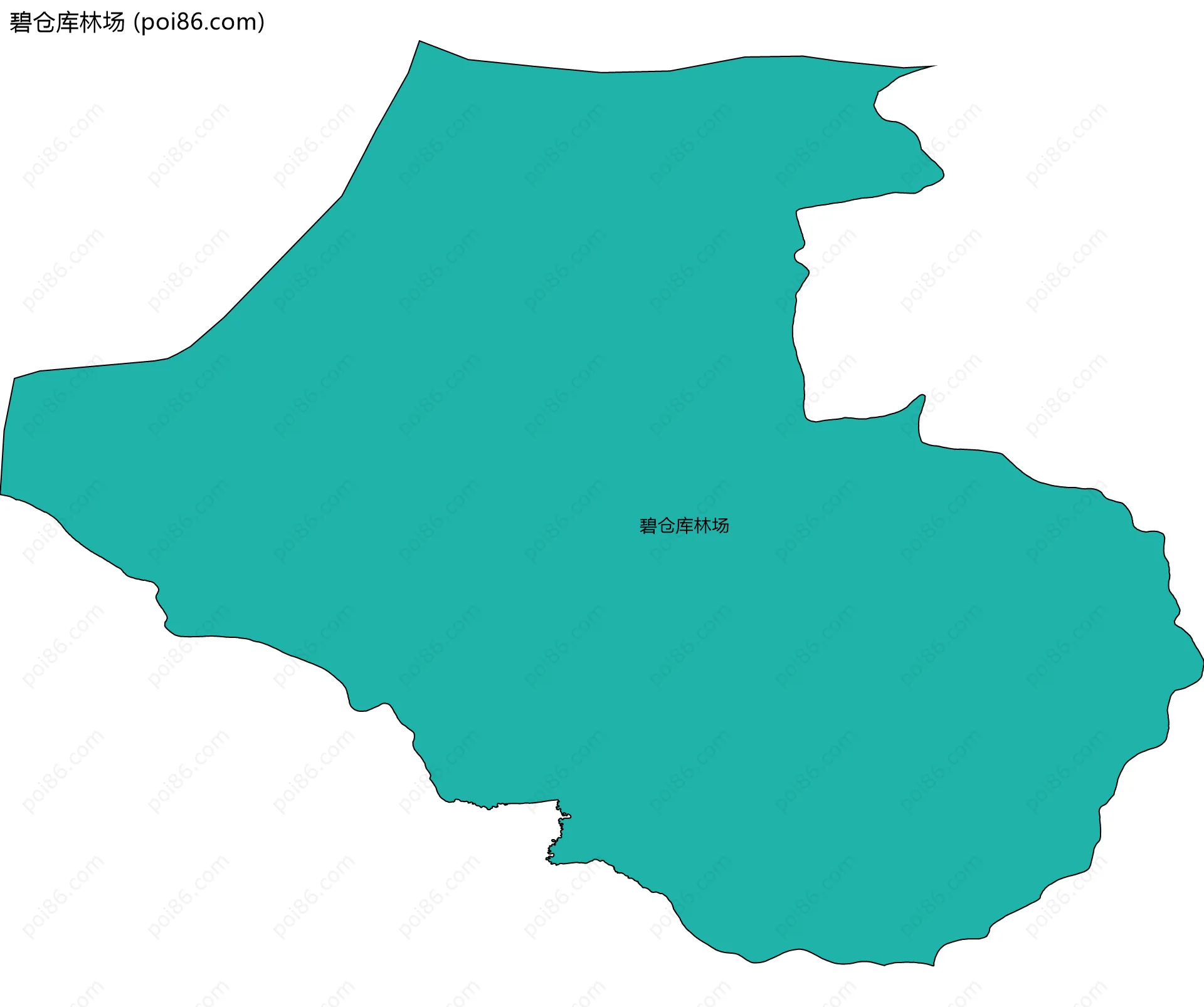 碧仓库林场边界地图