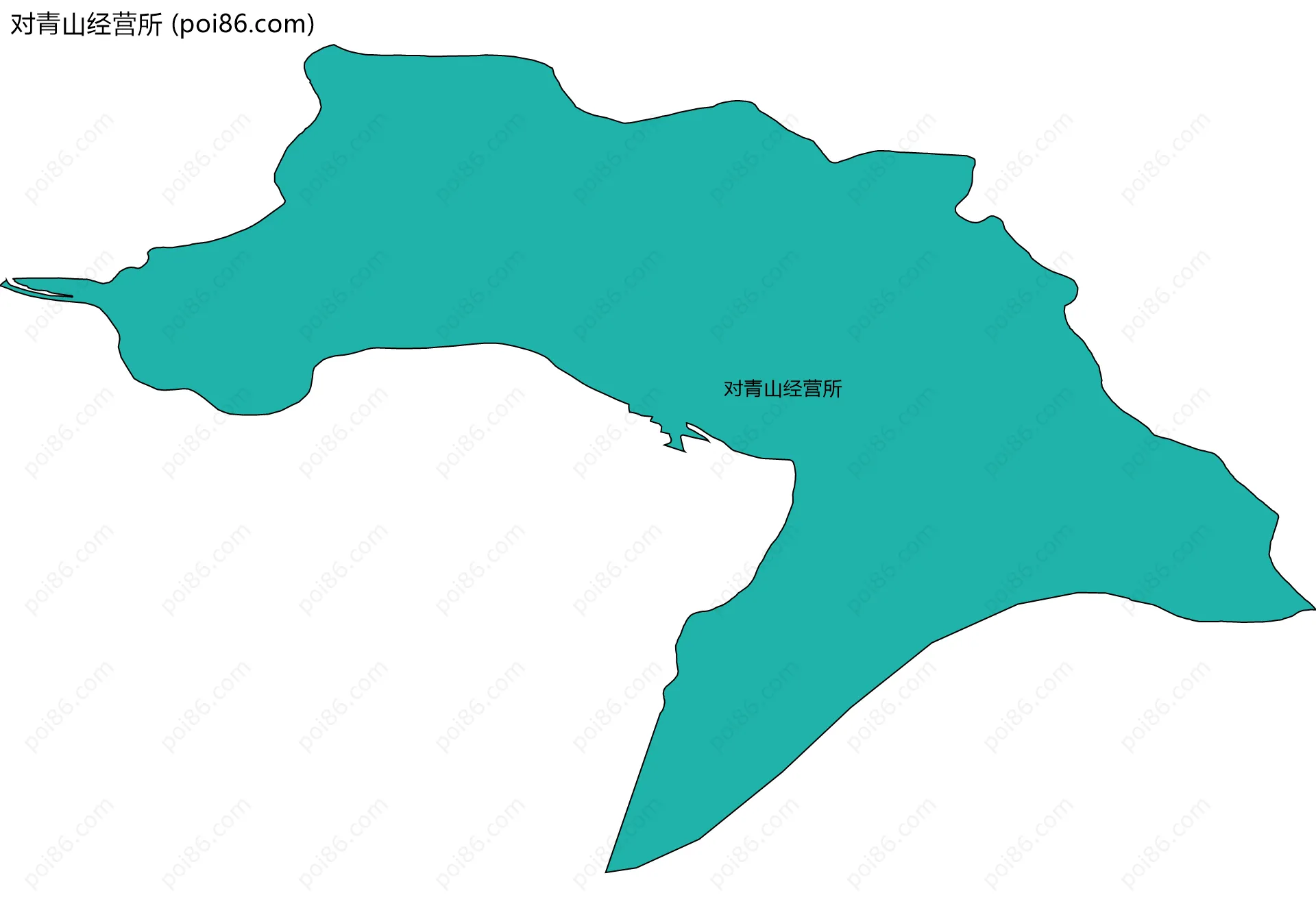 对青山经营所边界地图