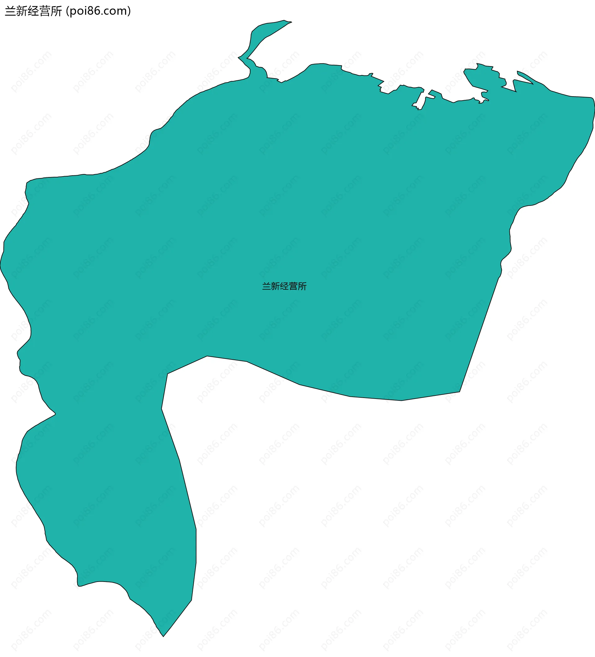 兰新经营所边界地图