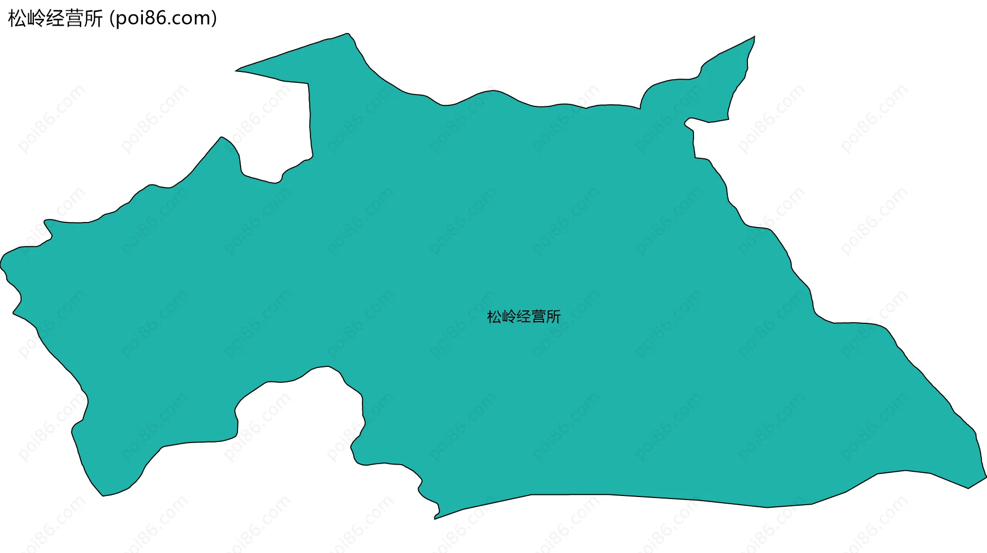 松岭经营所边界地图
