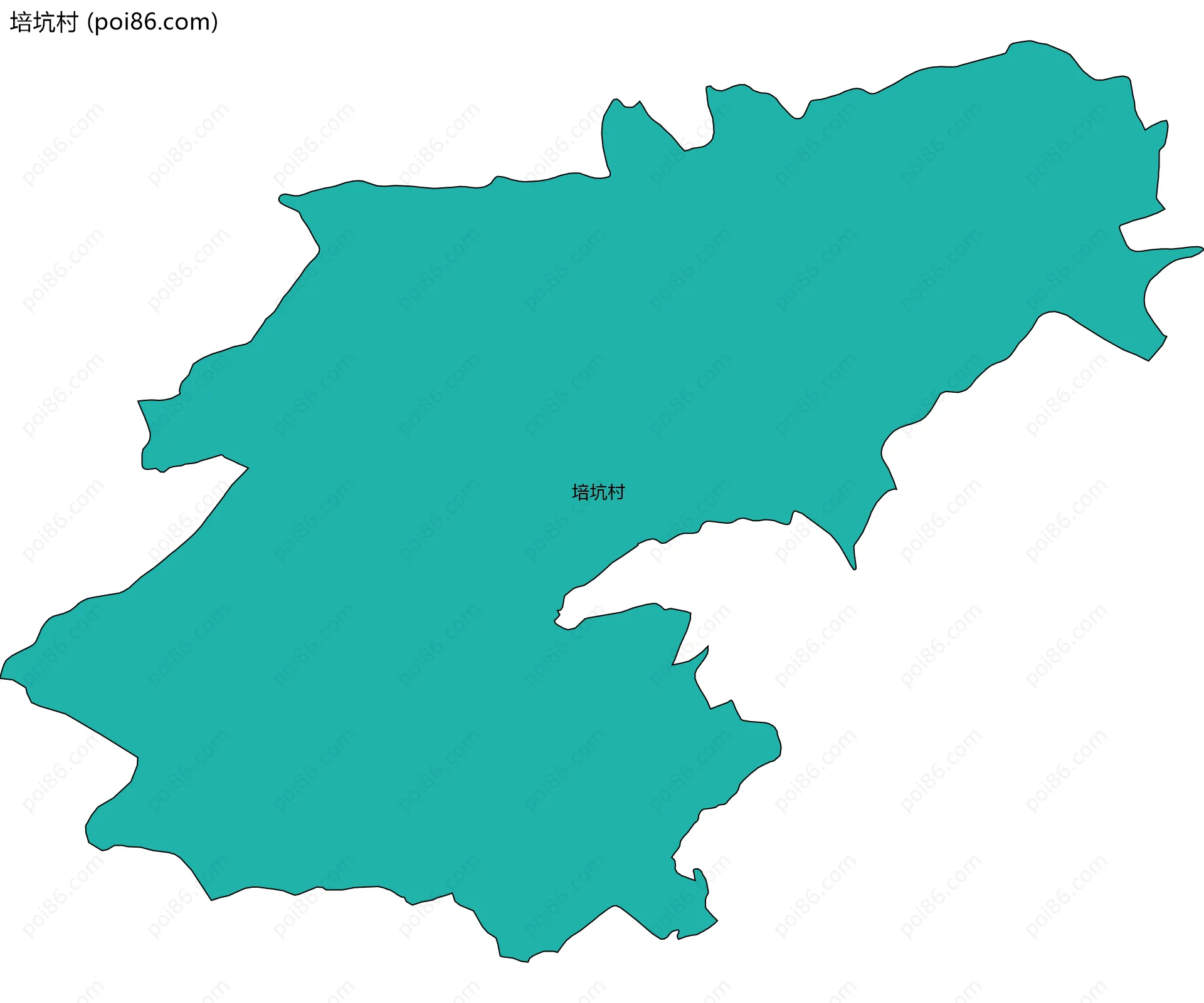 培坑村边界地图