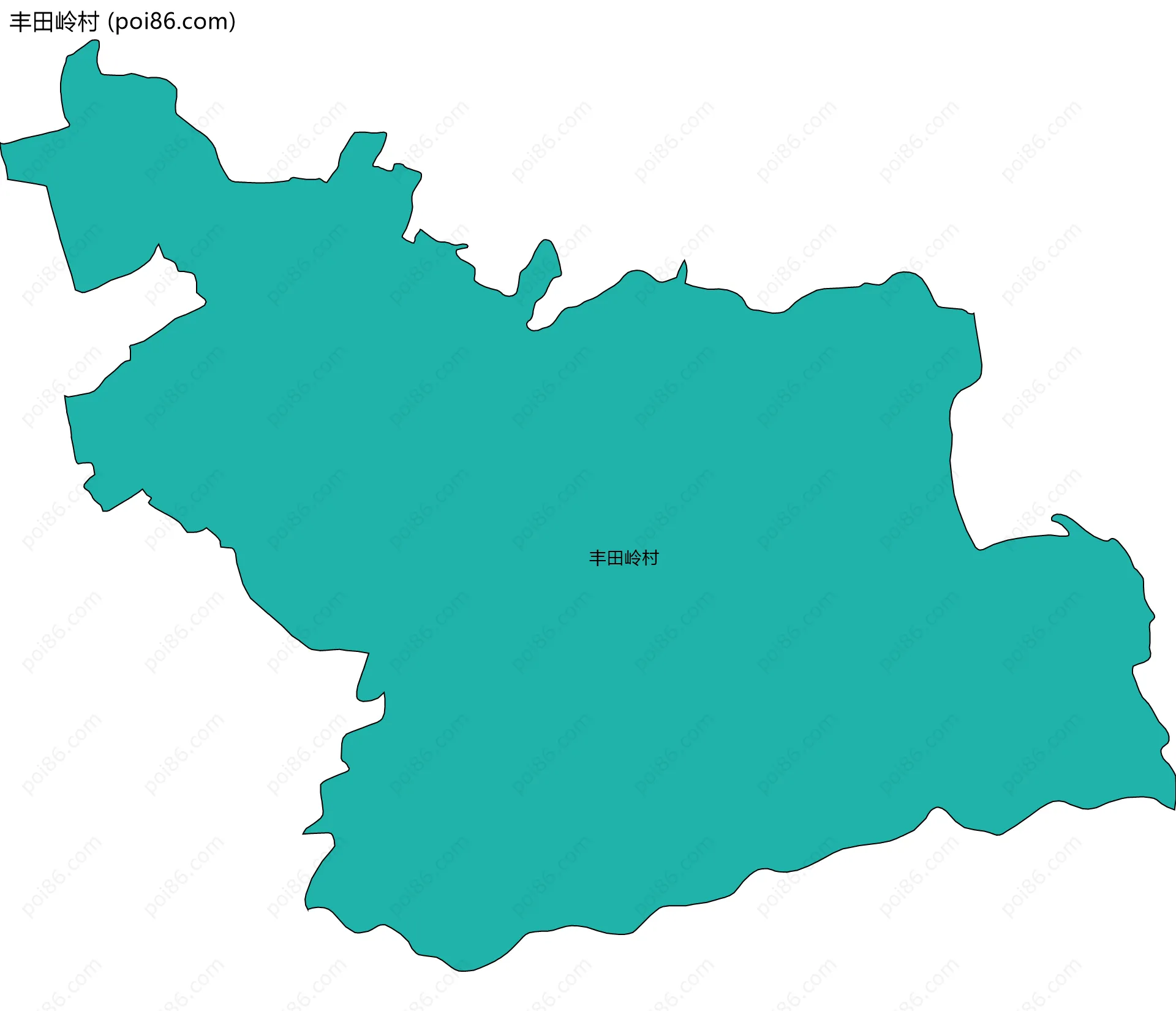 丰田岭村边界地图