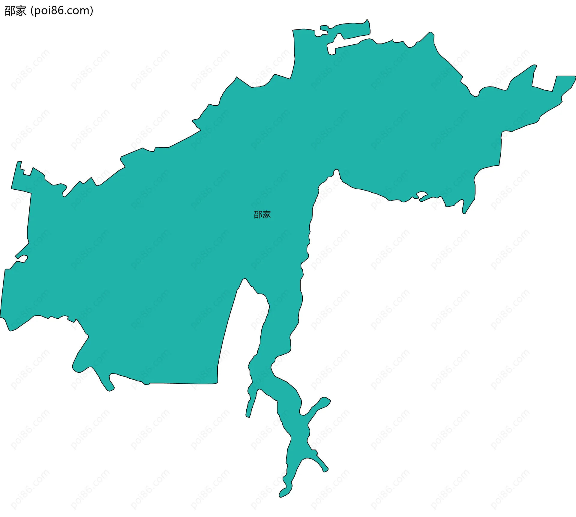 邵家边界地图