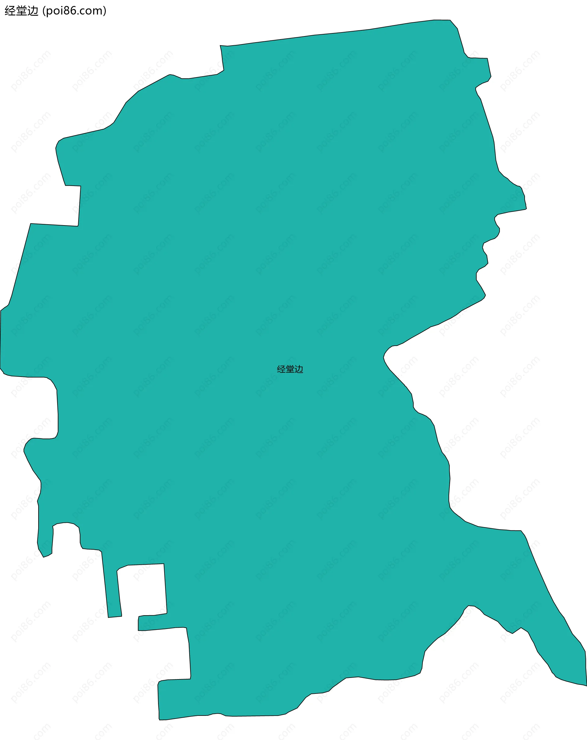 经堂边边界地图