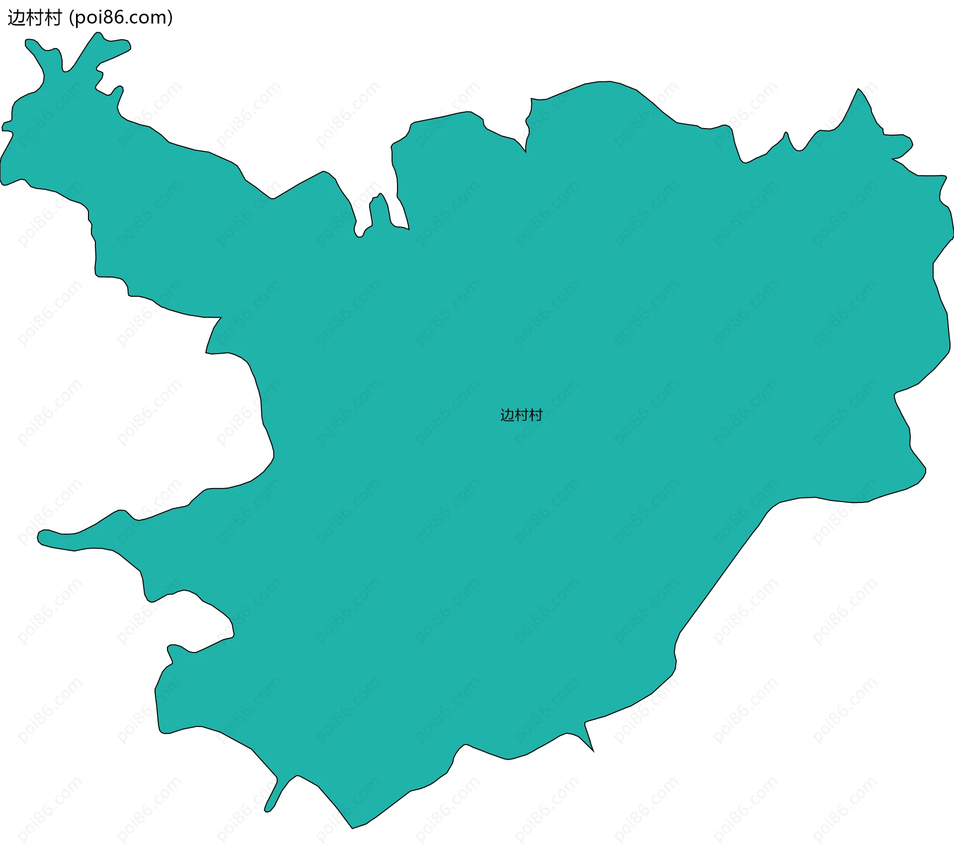 边村村边界地图