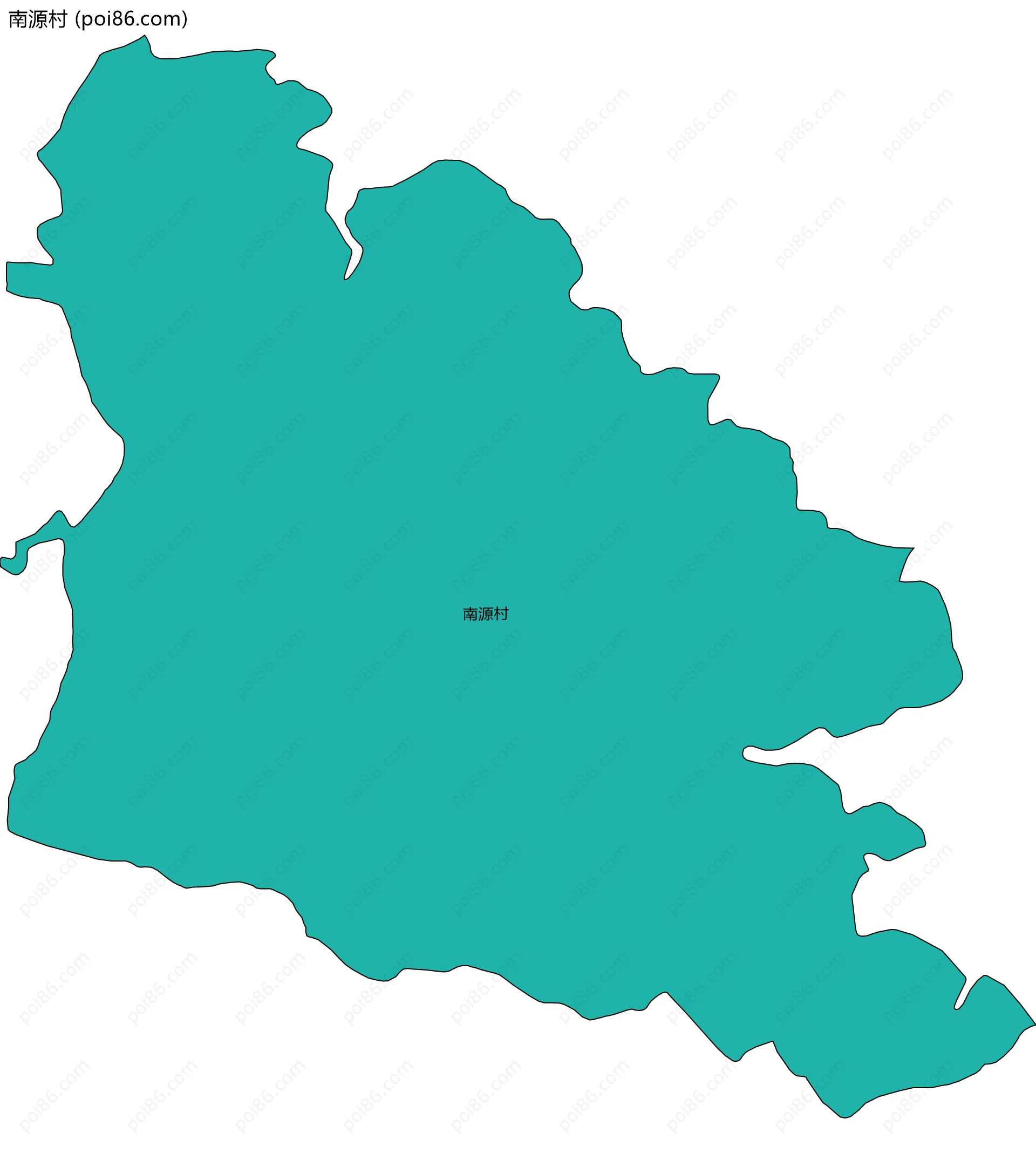 南源村边界地图
