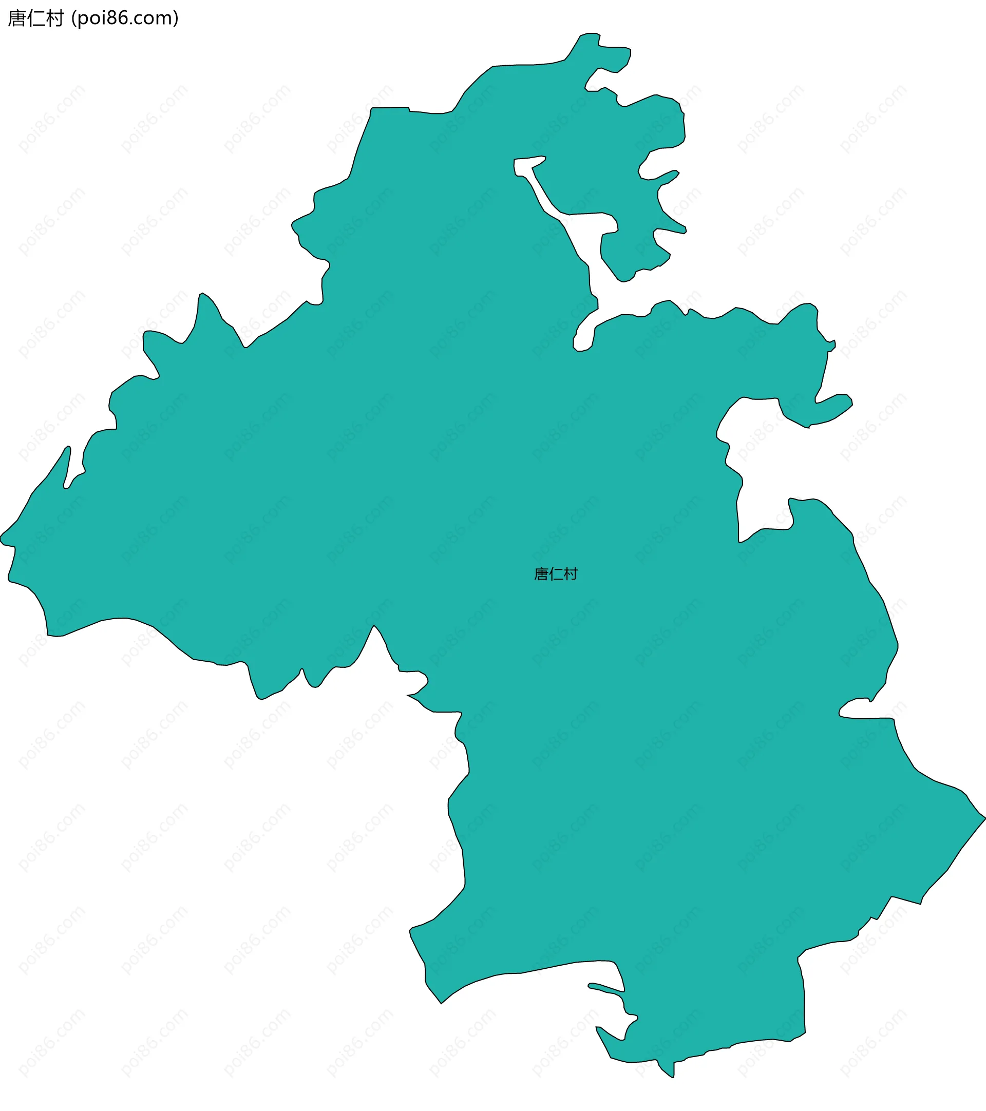 唐仁村边界地图