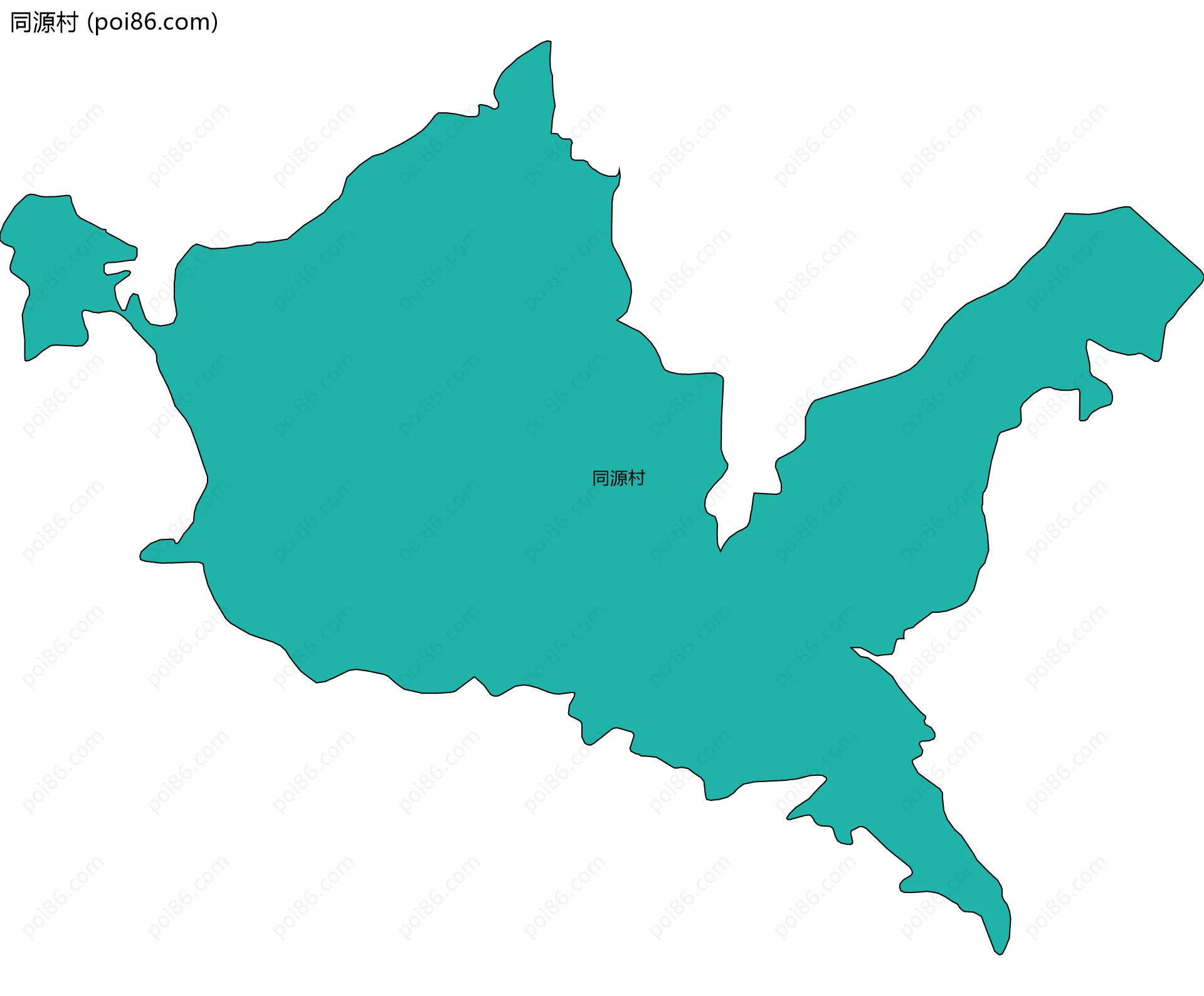 同源村边界地图
