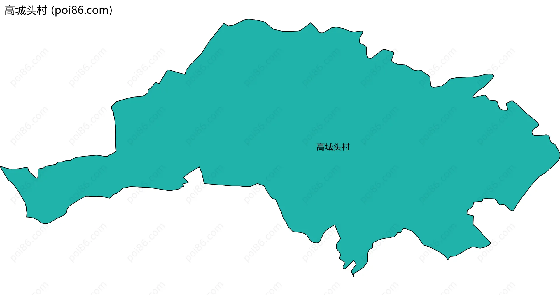 高城头村边界地图