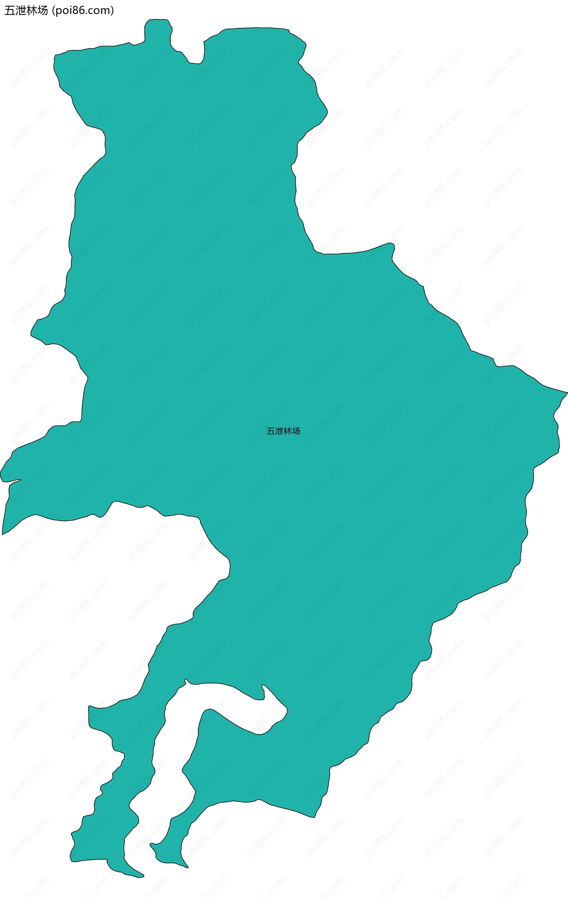 五泄林场边界地图