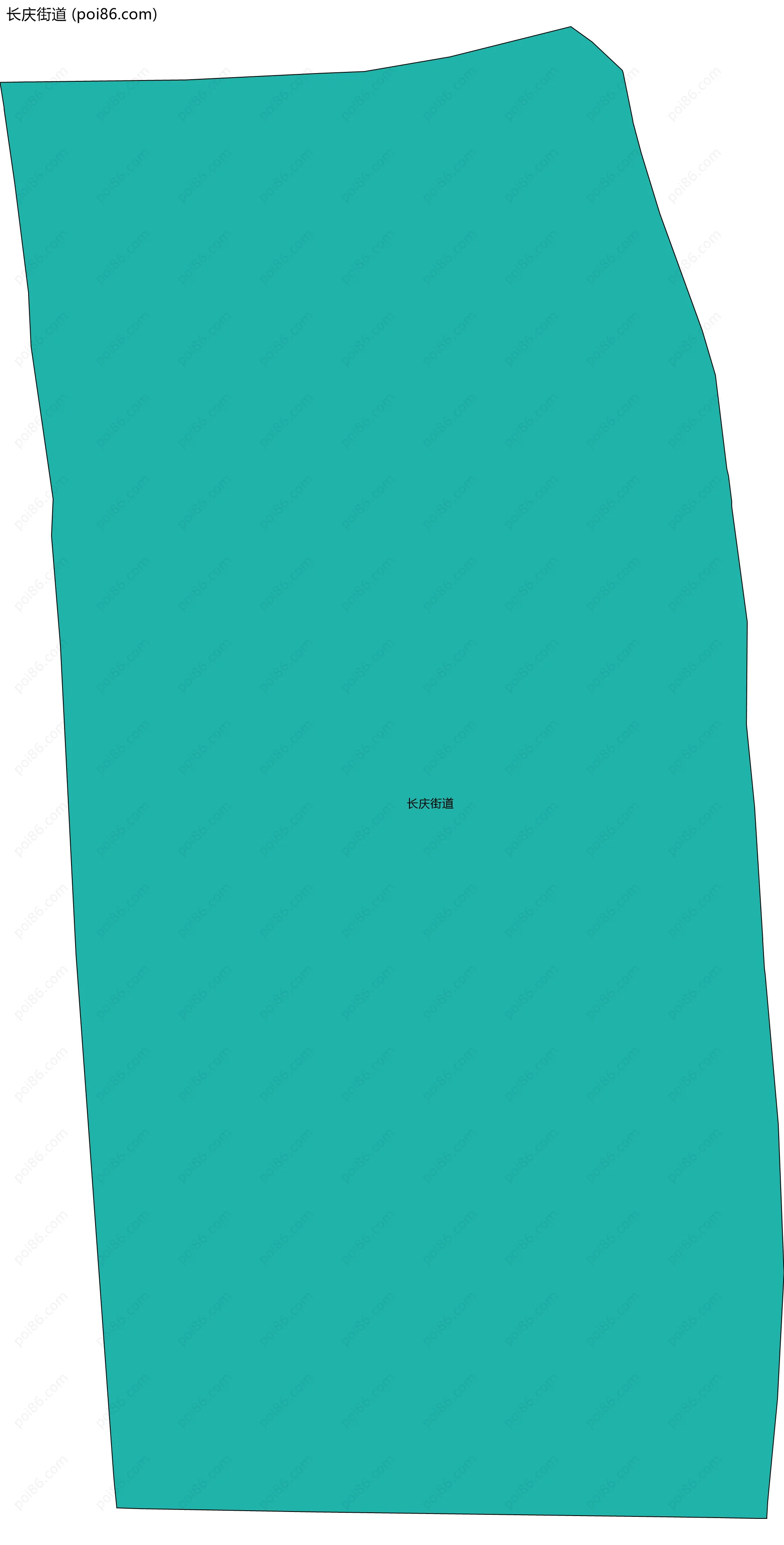 长庆街道边界地图(五级行政区划)