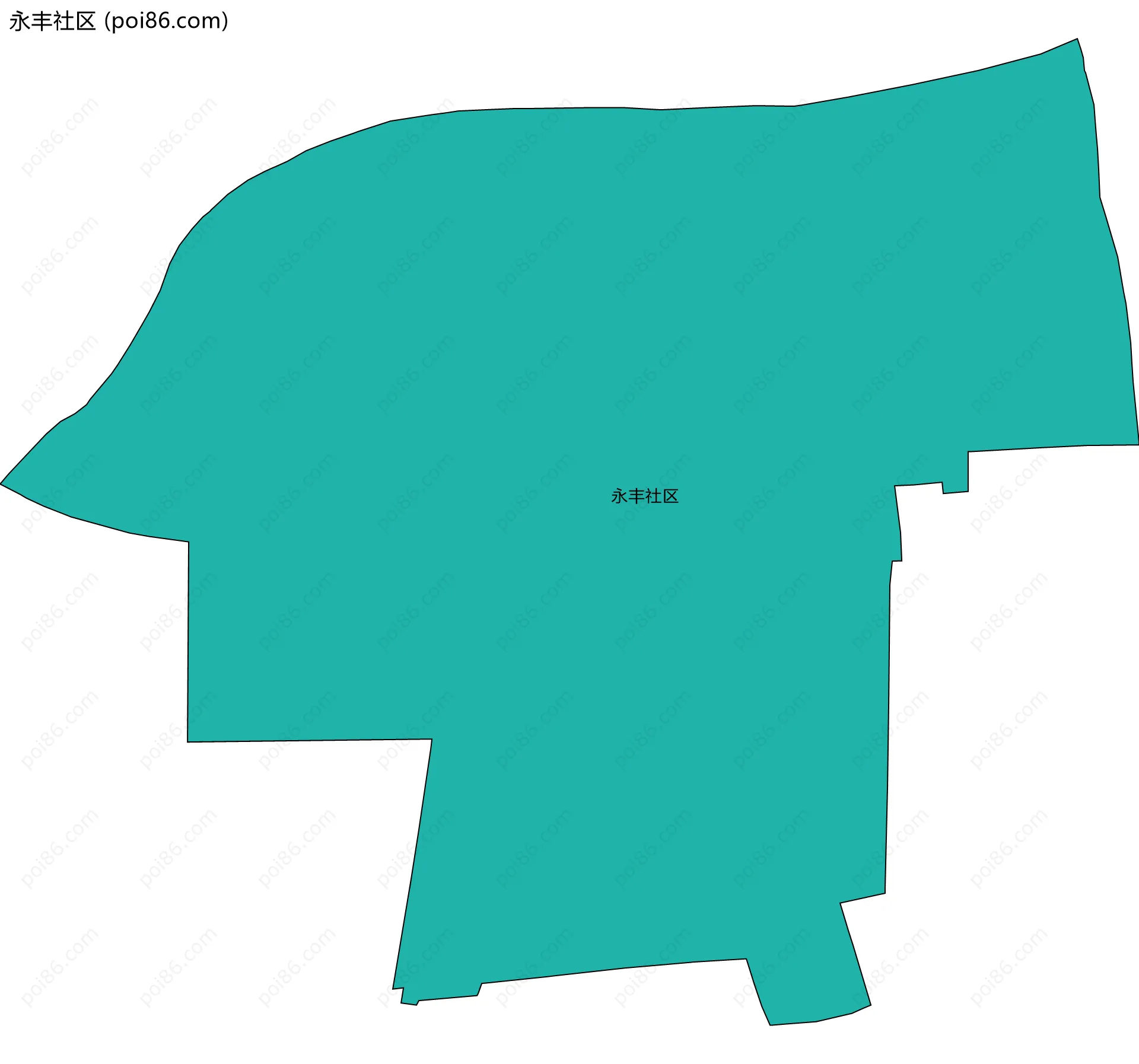 永丰社区边界地图