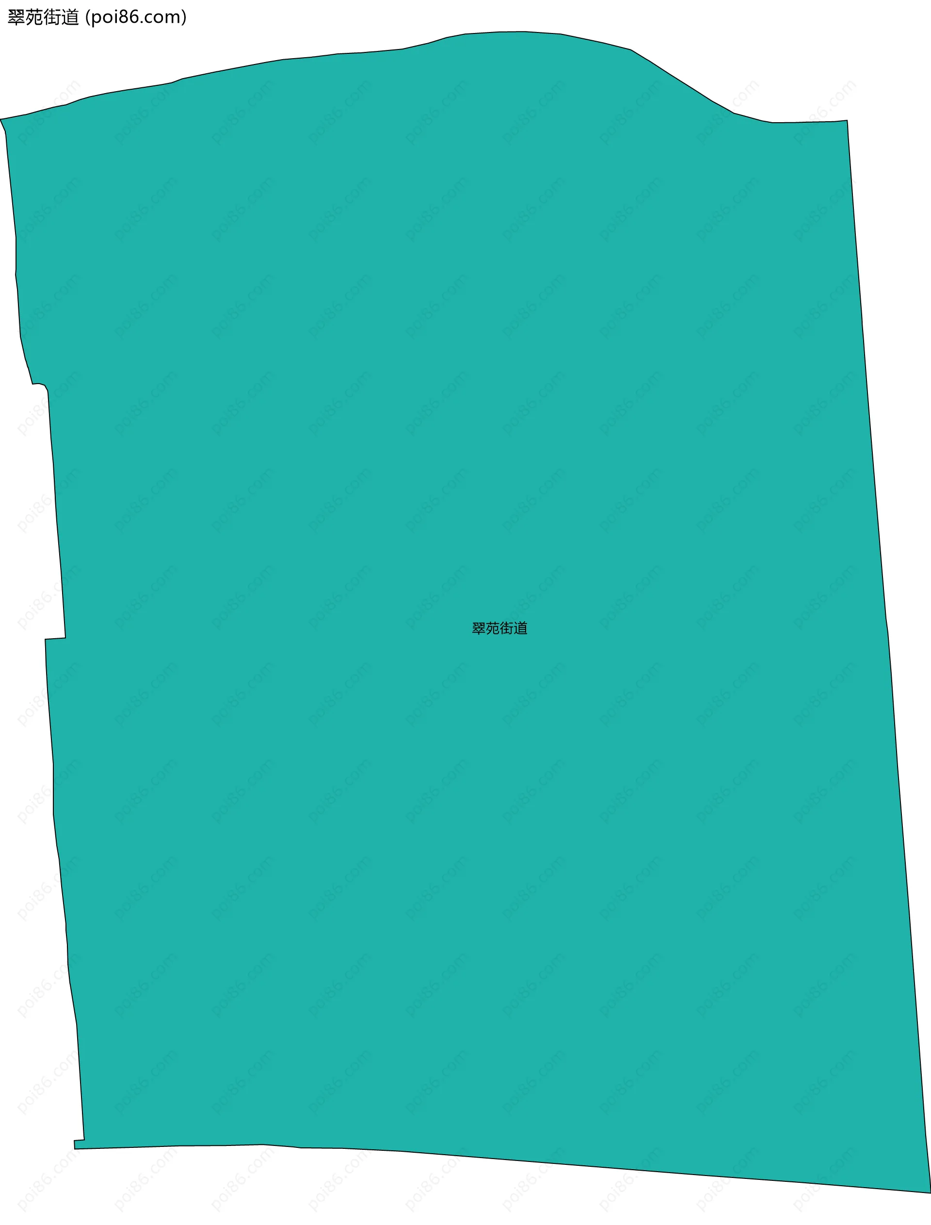 翠苑街道边界地图