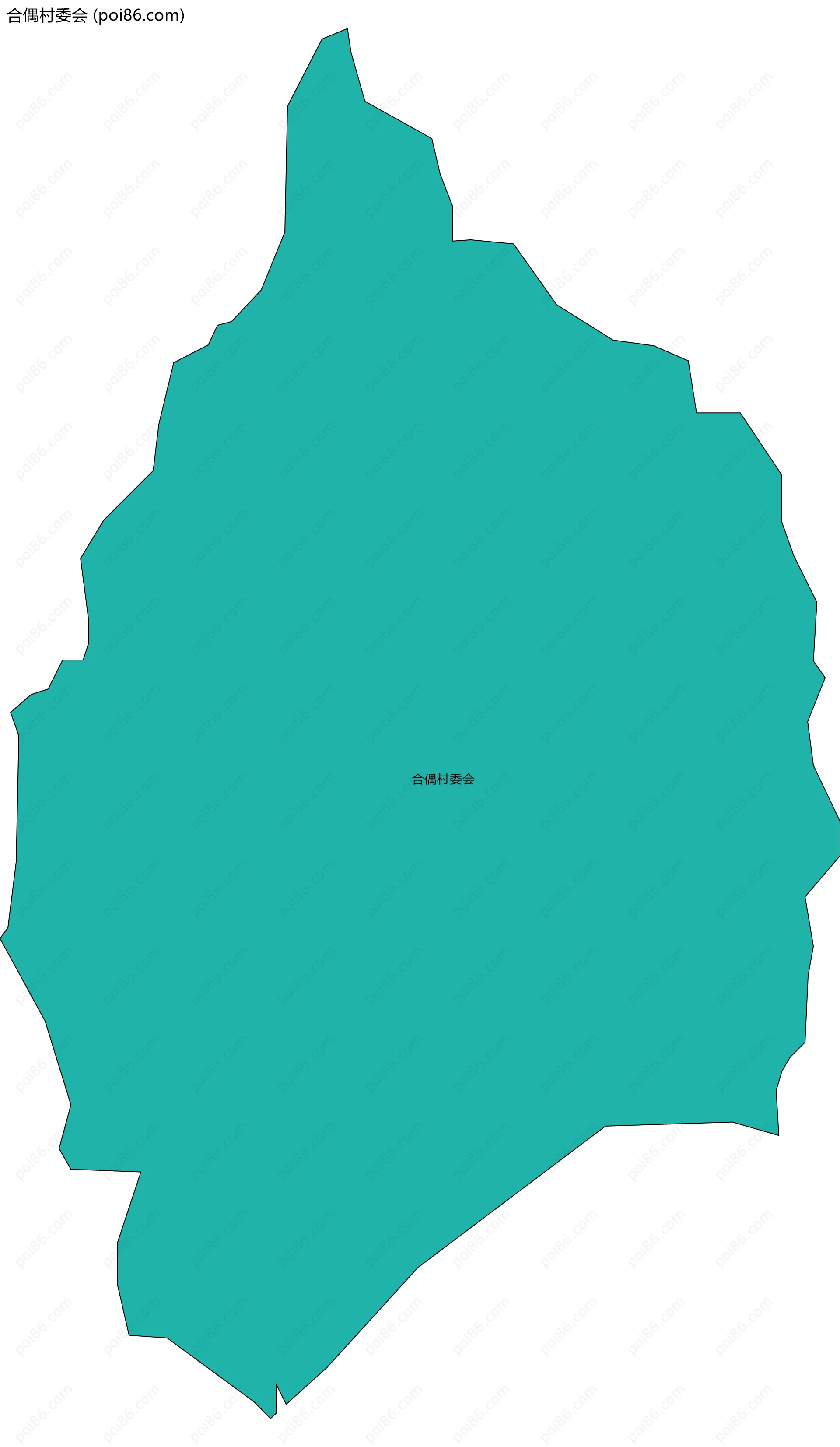 合偶村委会边界地图