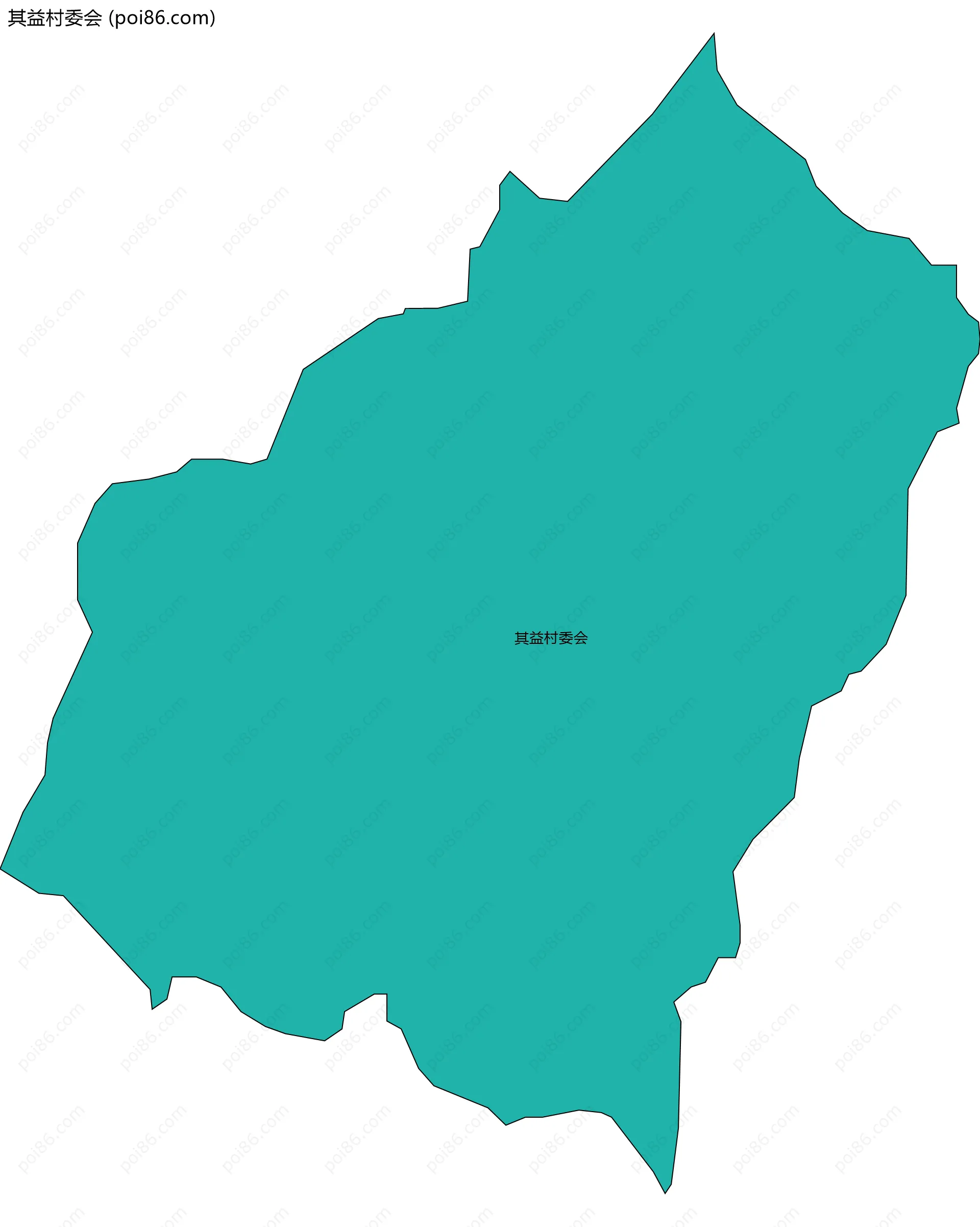 其益村委会边界地图