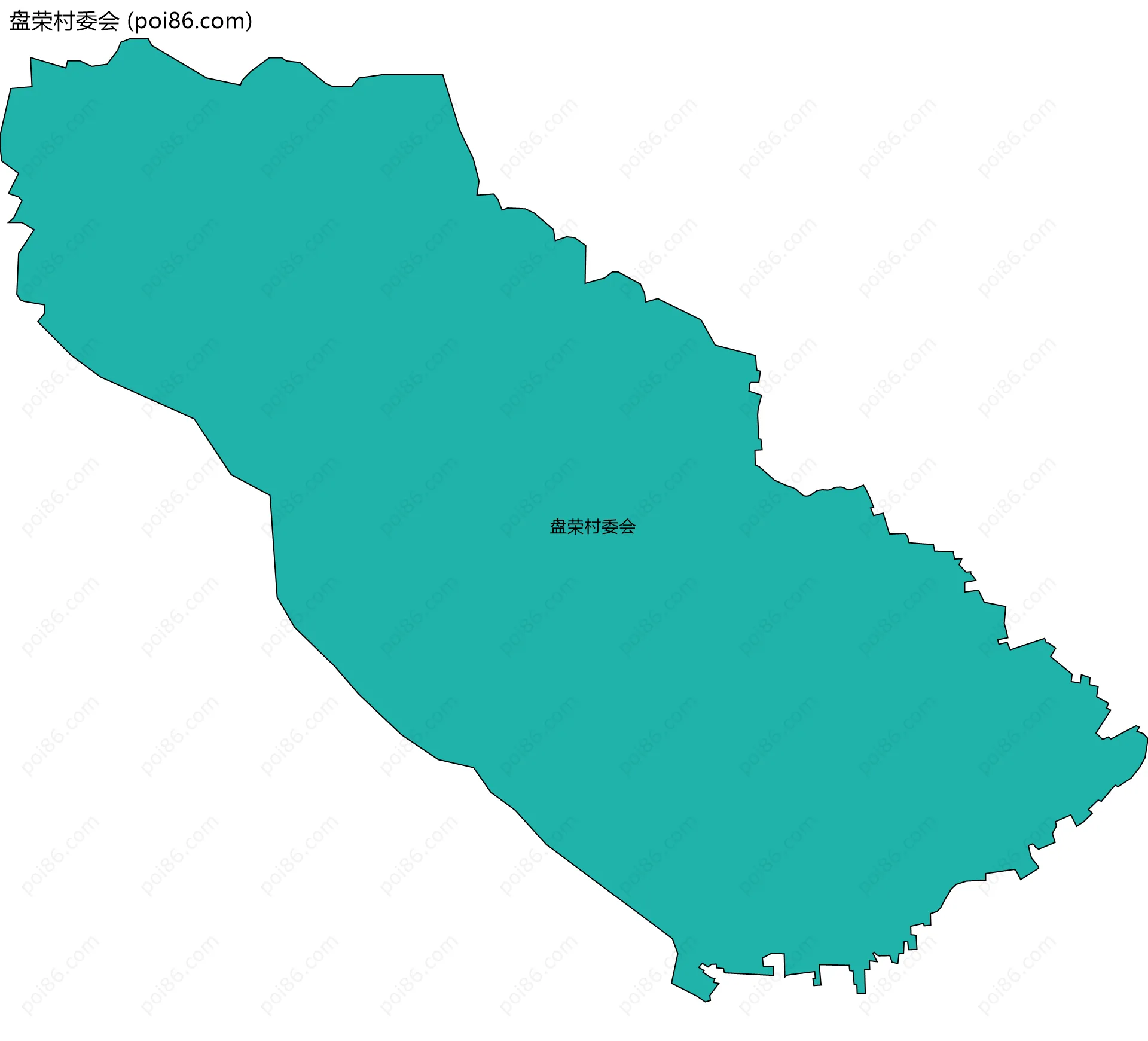 盘荣村委会边界地图