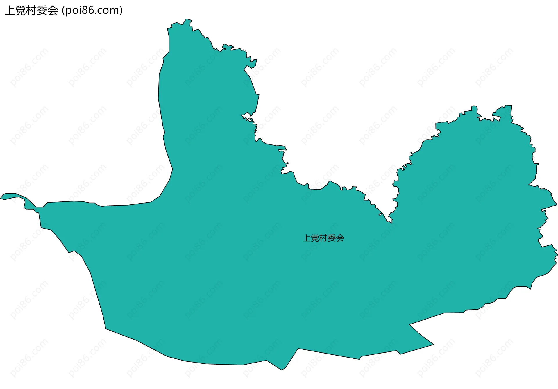 上党村委会边界地图