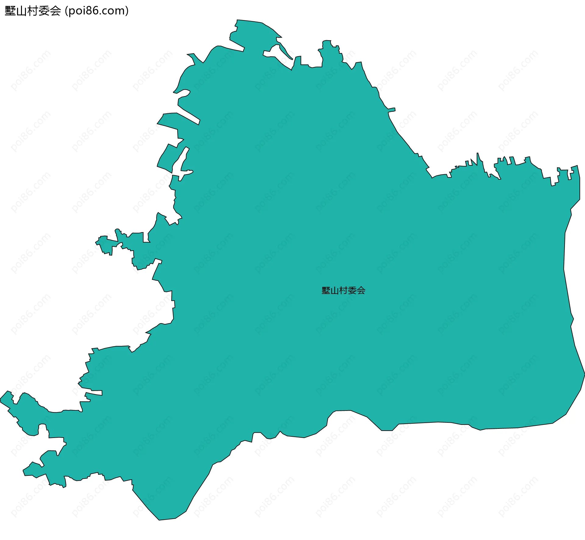 墅山村委会边界地图