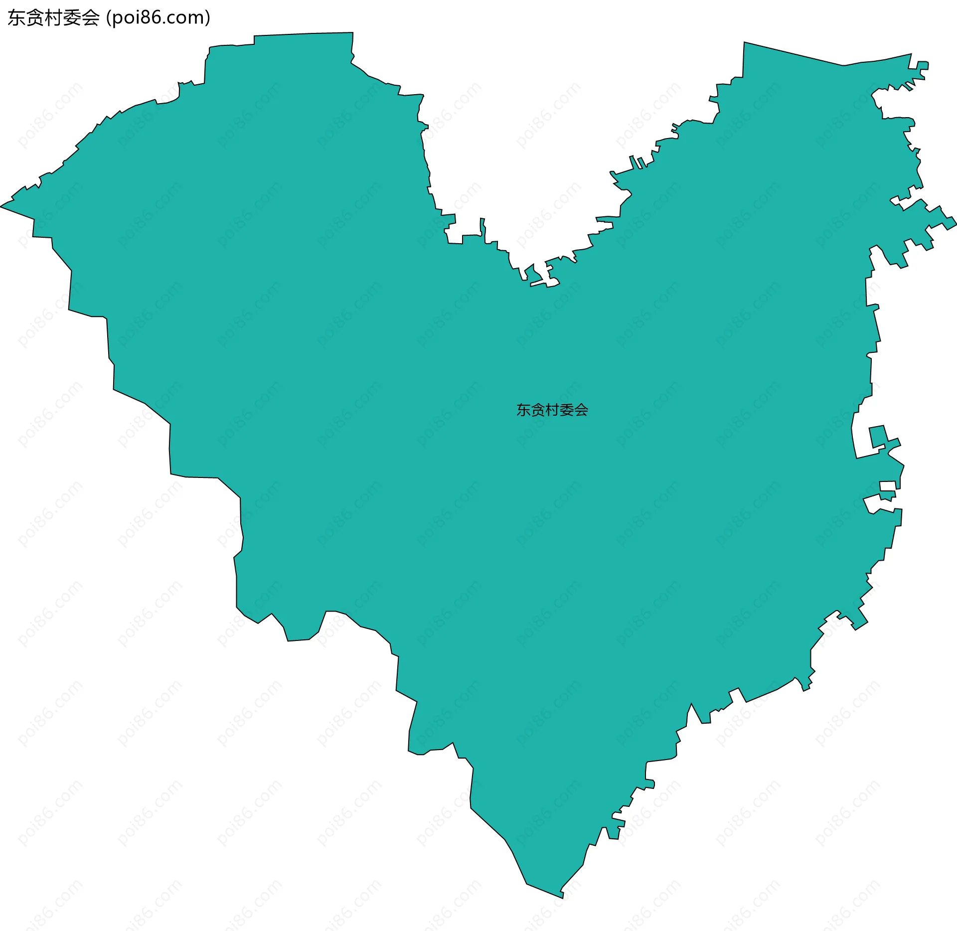 东贪村委会边界地图