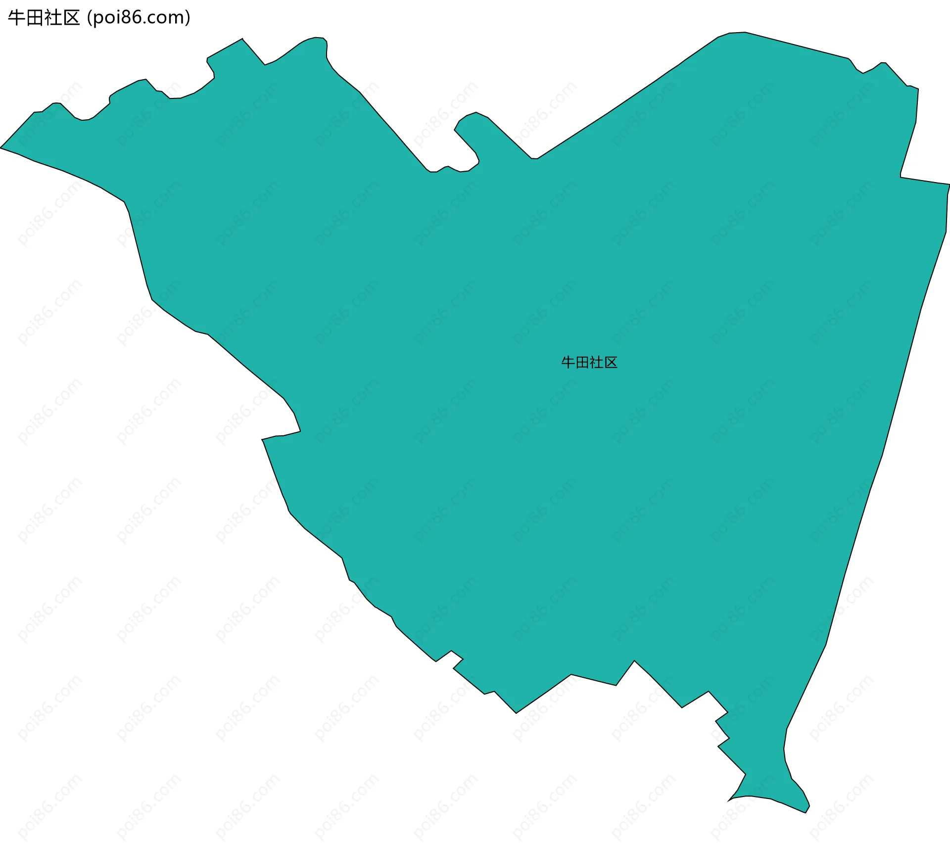 牛田社区边界地图