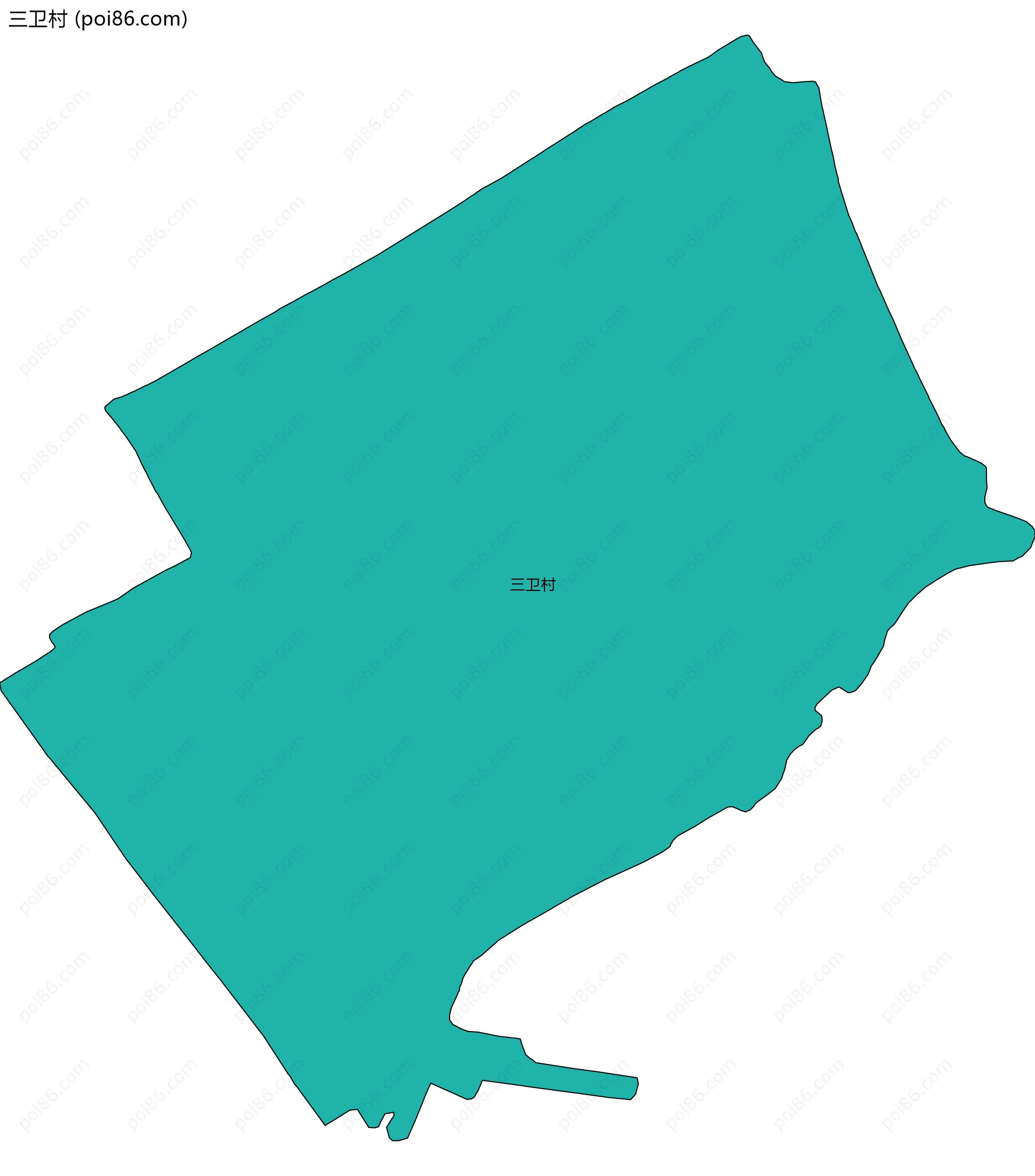 三卫村边界地图