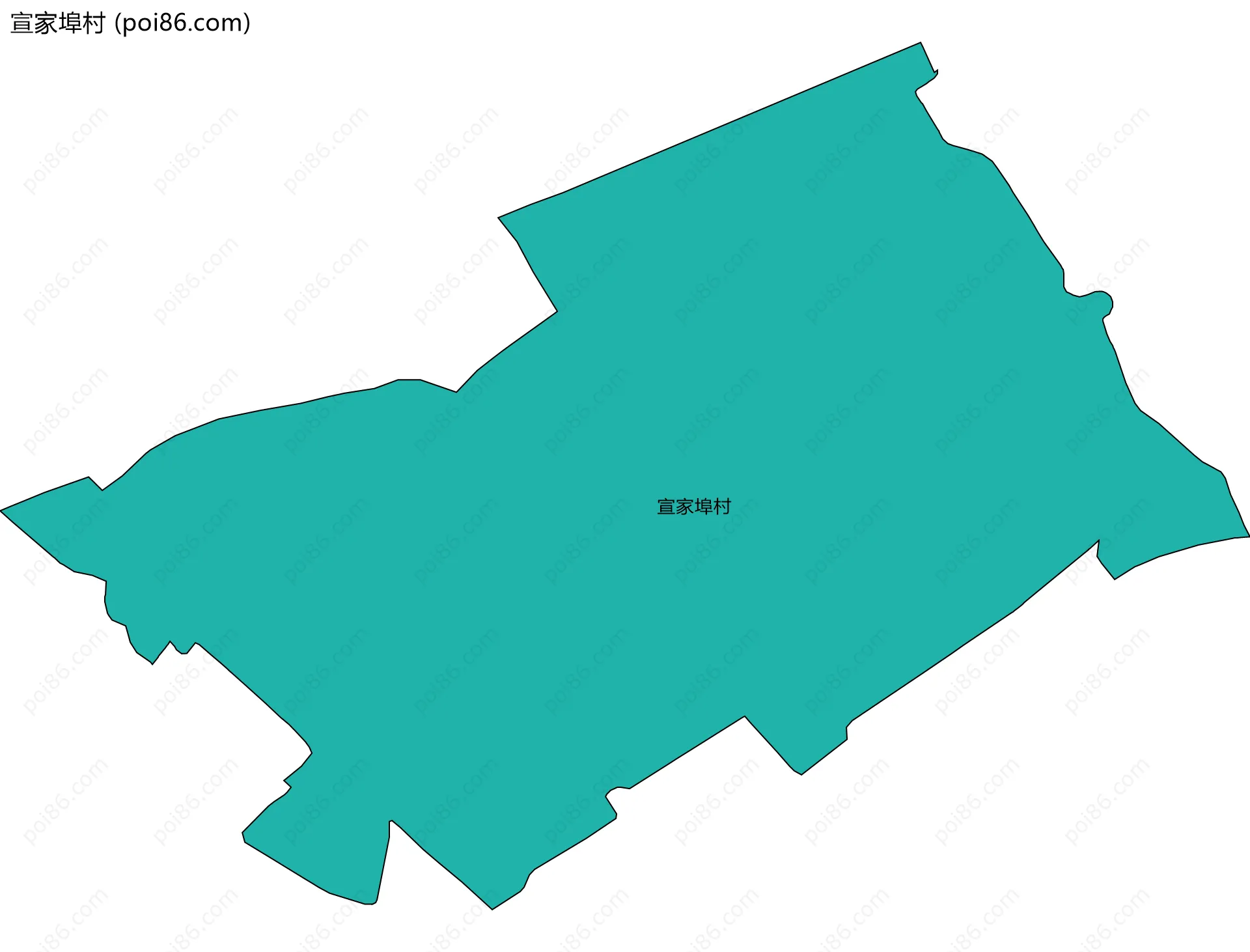 宣家埠村边界地图