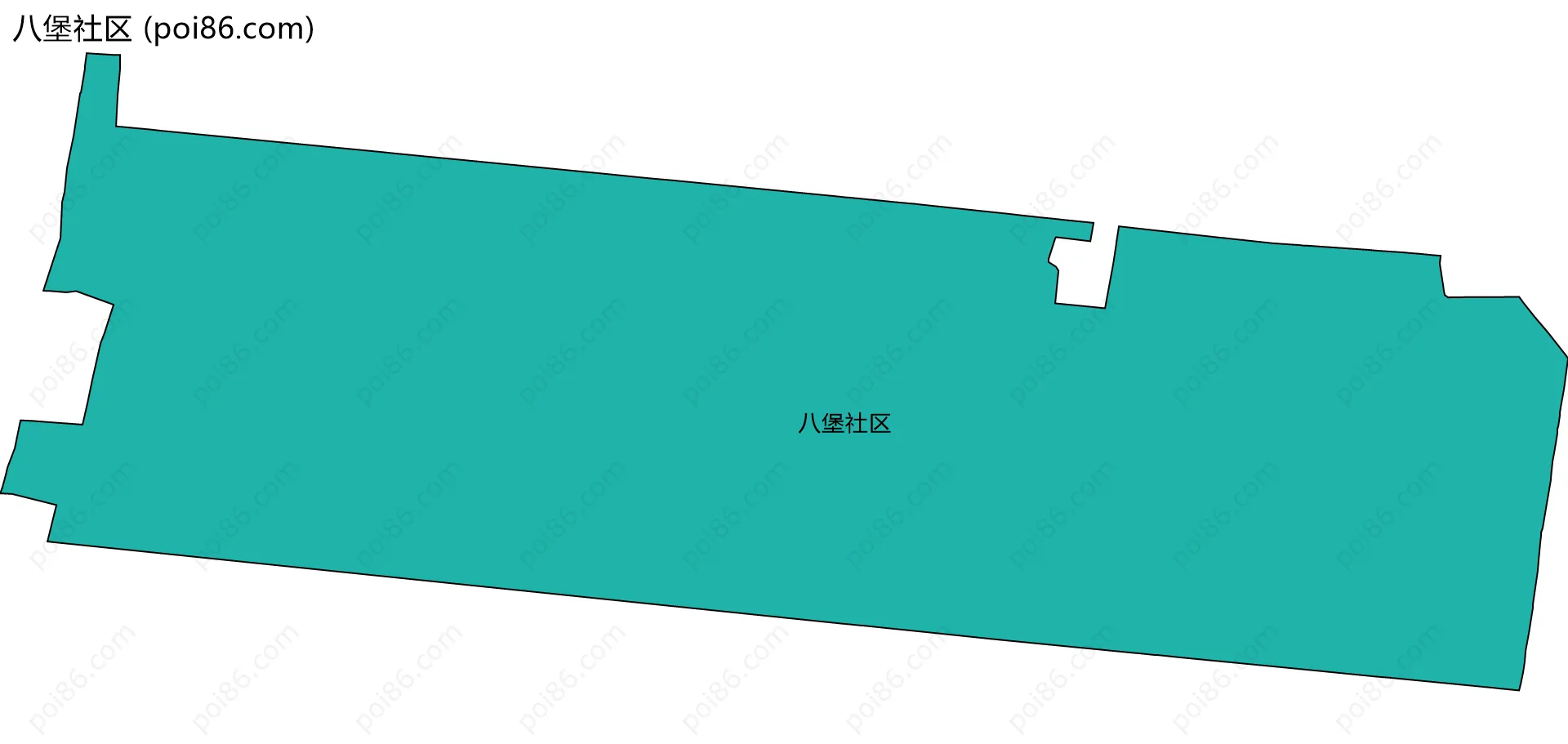 八堡社区边界地图