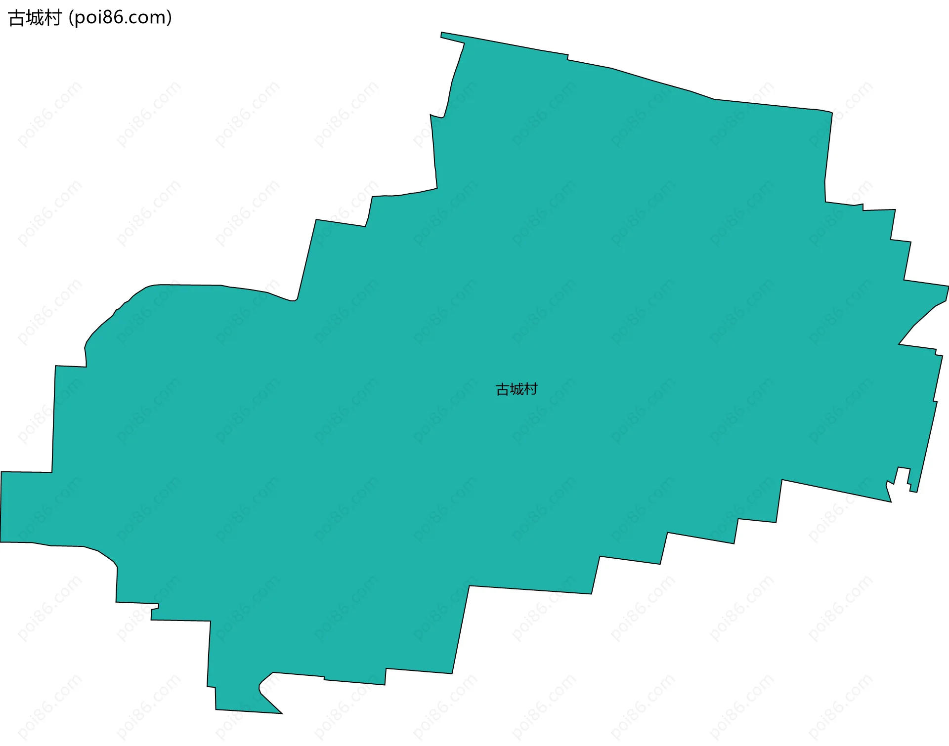 古城村边界地图