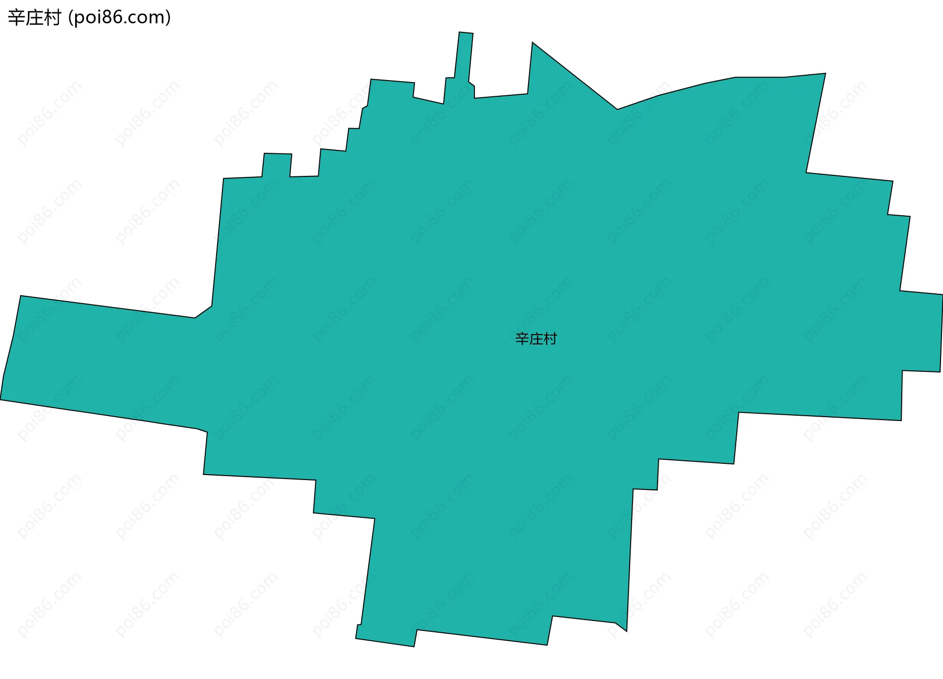 辛庄村边界地图
