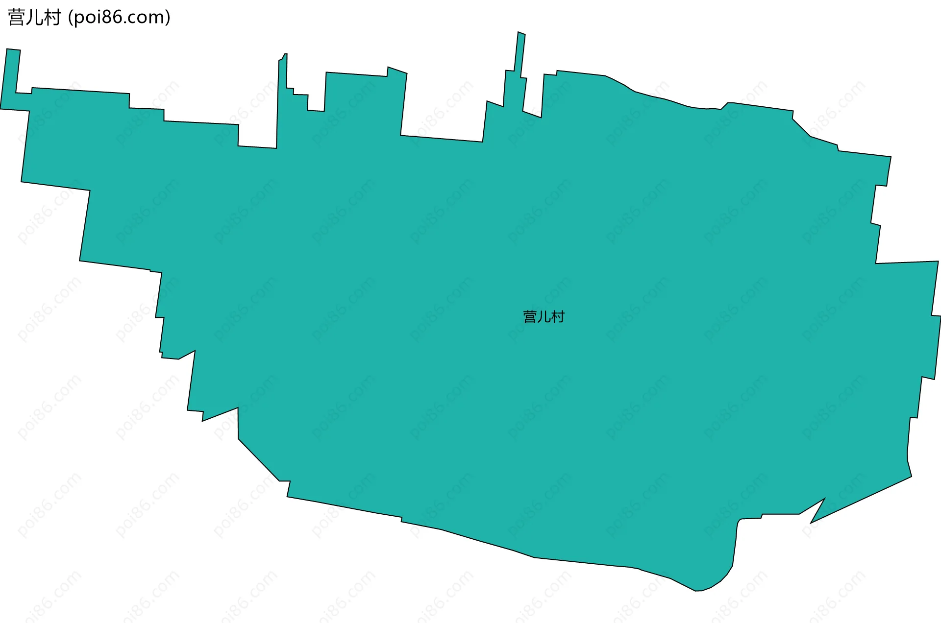 营儿村边界地图
