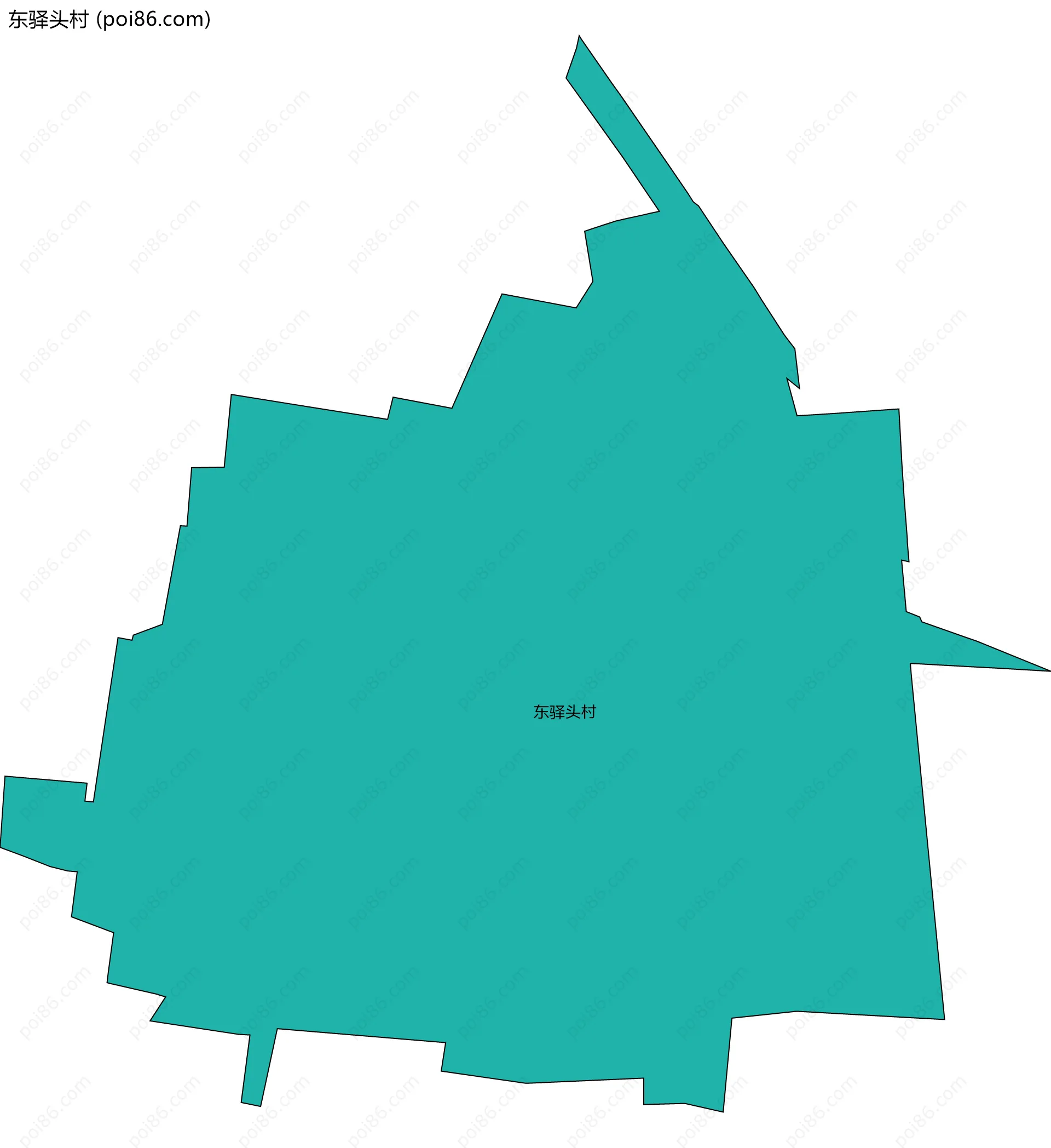 东驿头村边界地图